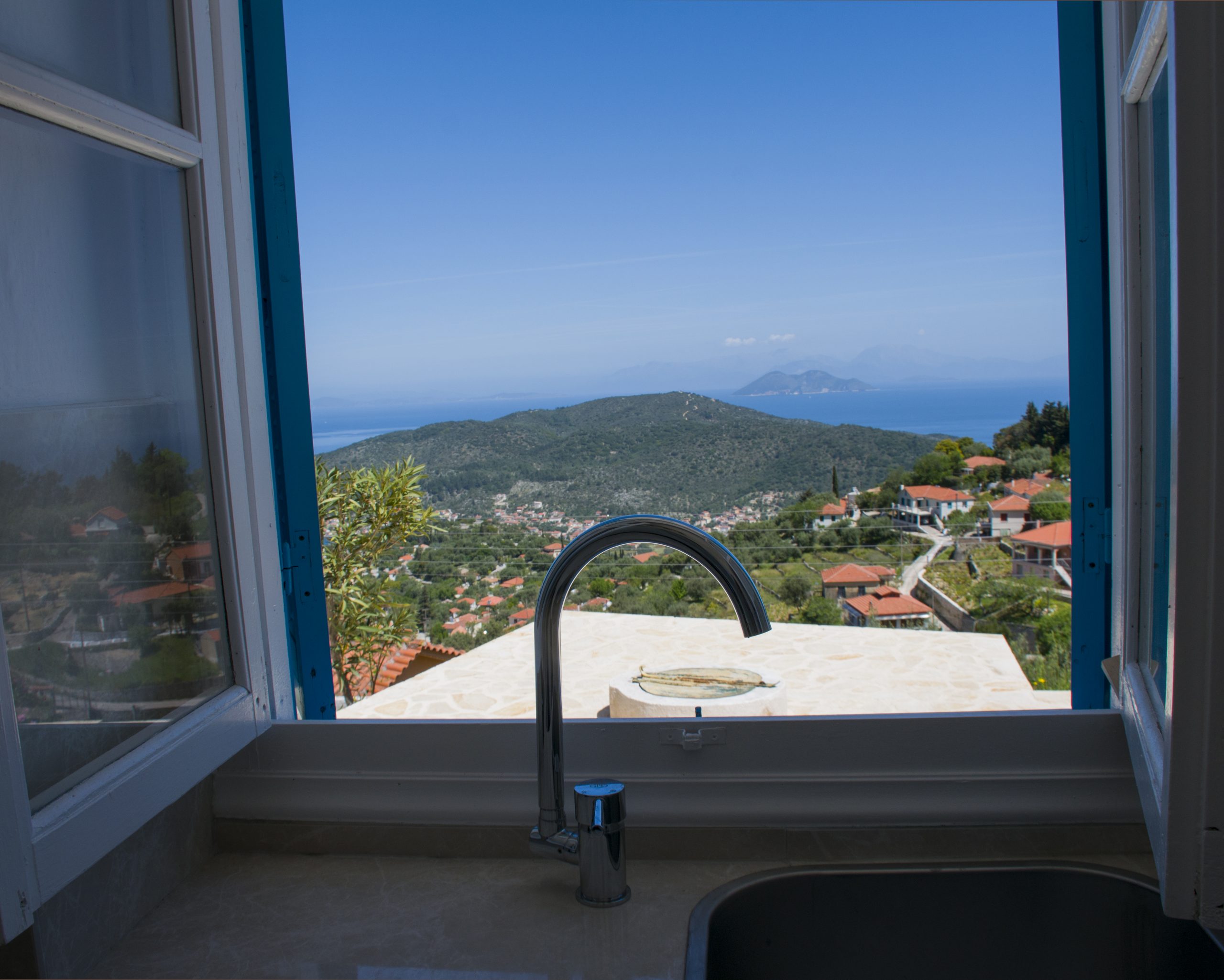 Views from house for sale on Ithaca Greece, Perachori