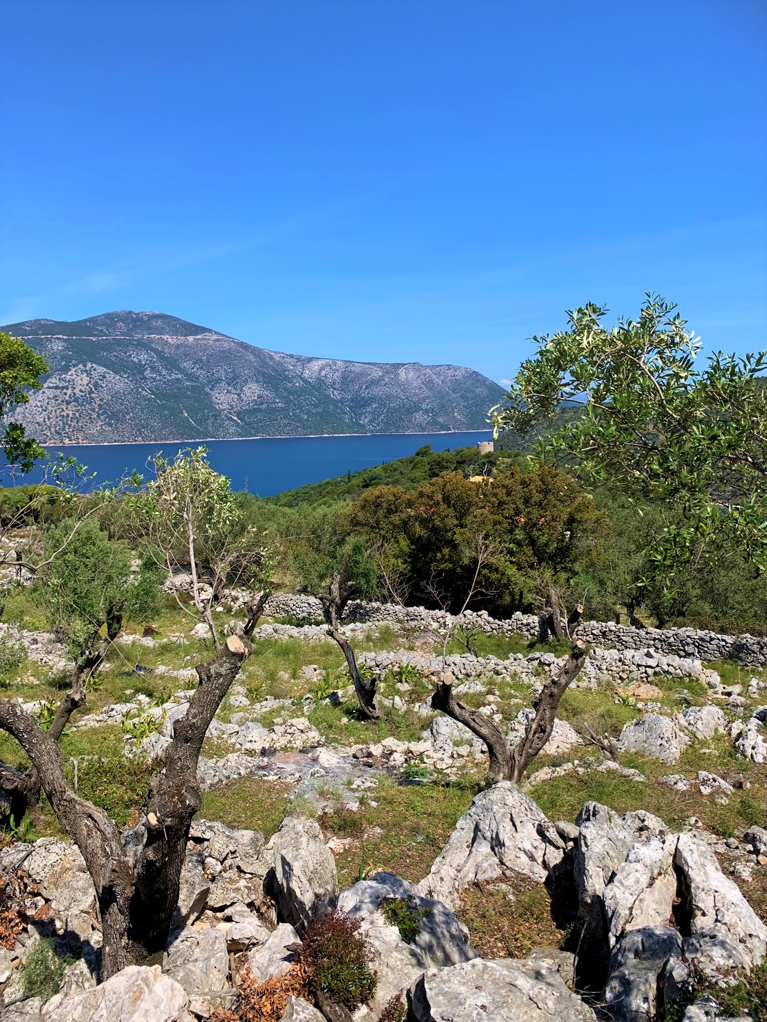 Views from land for sale on Ithaca Greece, Vathi