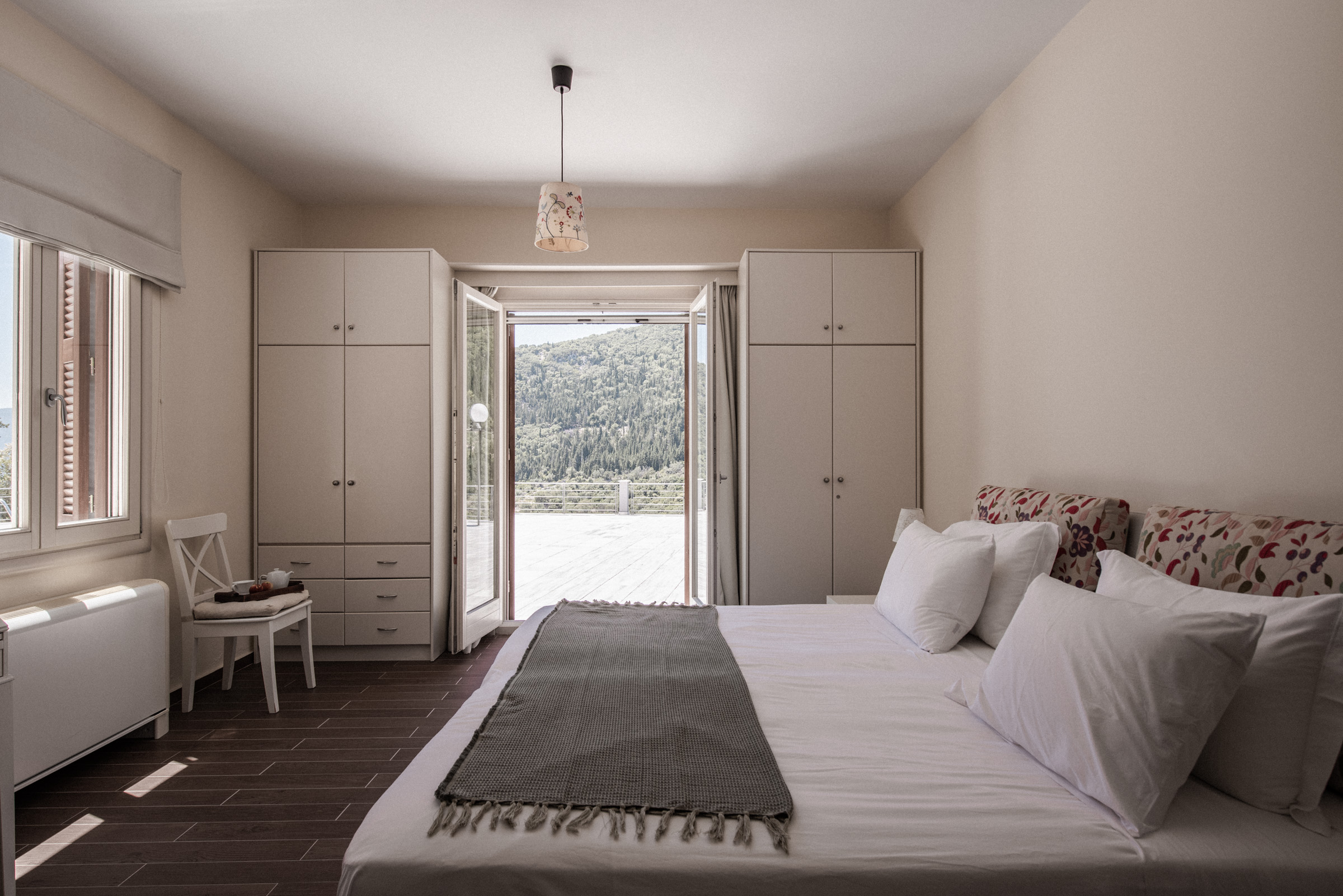 Bedroom of villa for rent on Ithaca Greece, Stavros