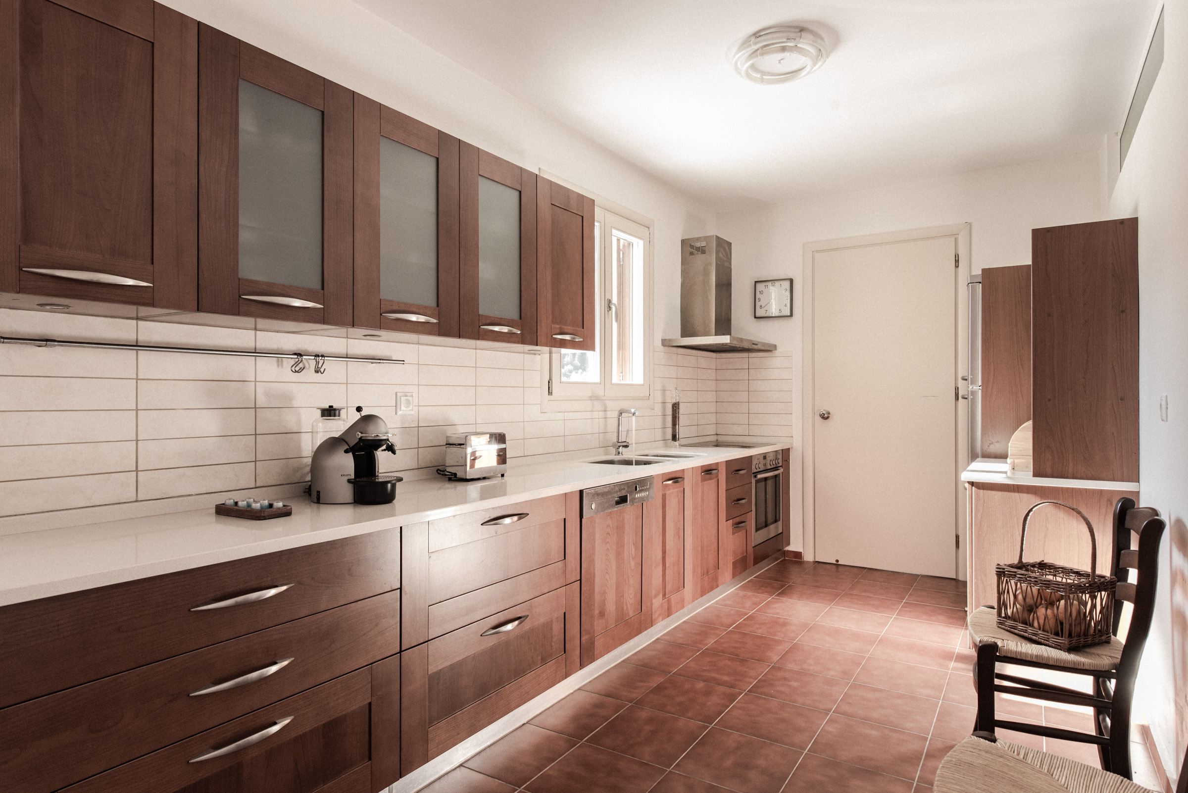 Kitchen of villa for rent on Ithaca Greece, Stavros