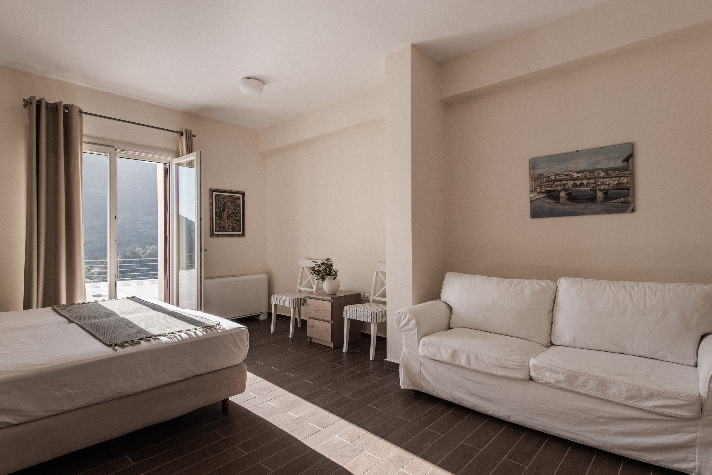 Bedroom of villa for rent on Ithaca Greece, Stavros