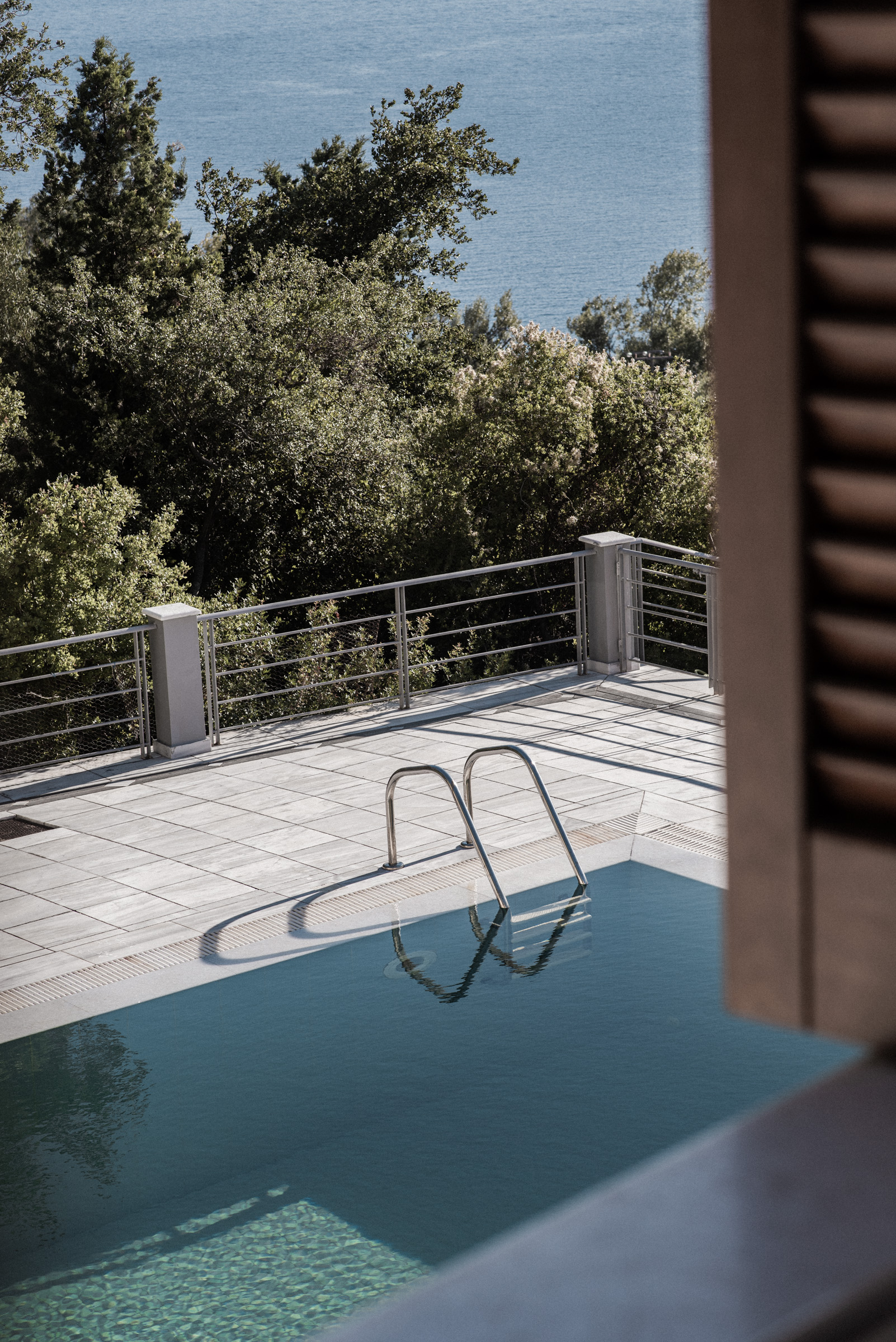 Swimming pool of villa for rent on Ithaca Greece, Stavros