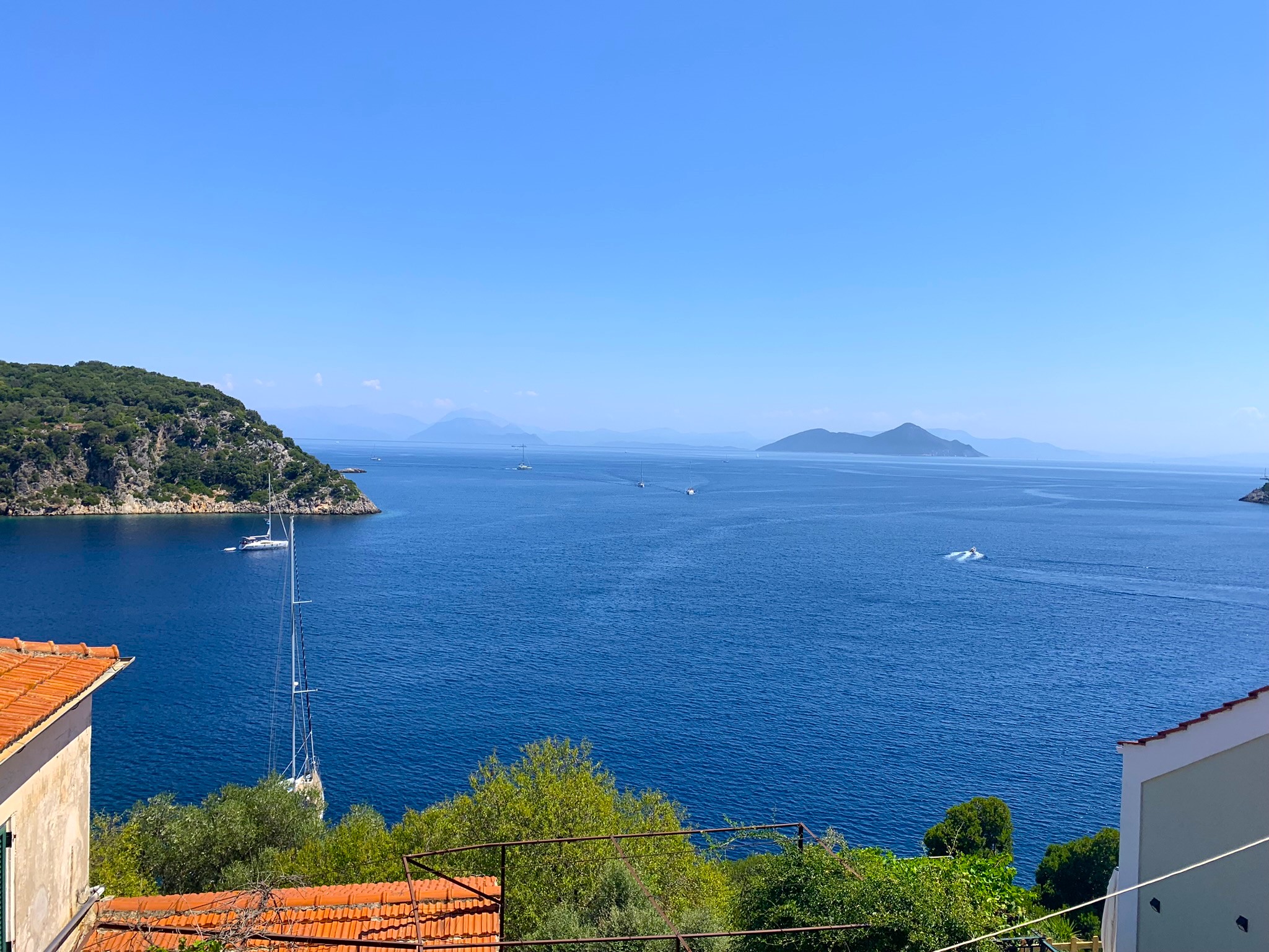 Views from house for sale on Ithaca Greece, Kioni