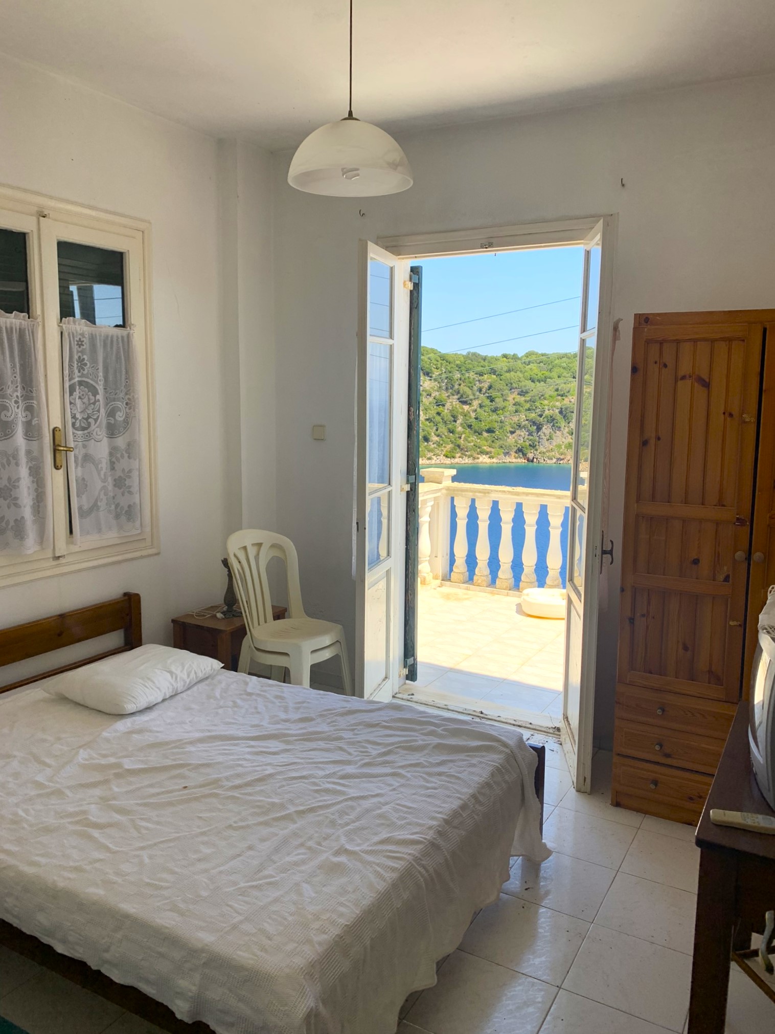 Bedroom of house for sale on Ithaca Greece, Kioni