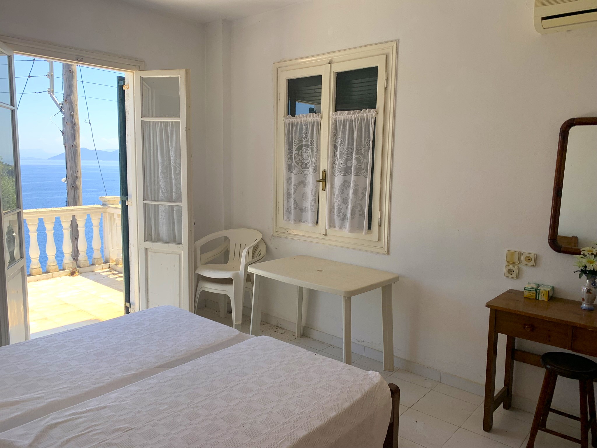 Bedroom of house for sale on Ithaca Greece, Kioni