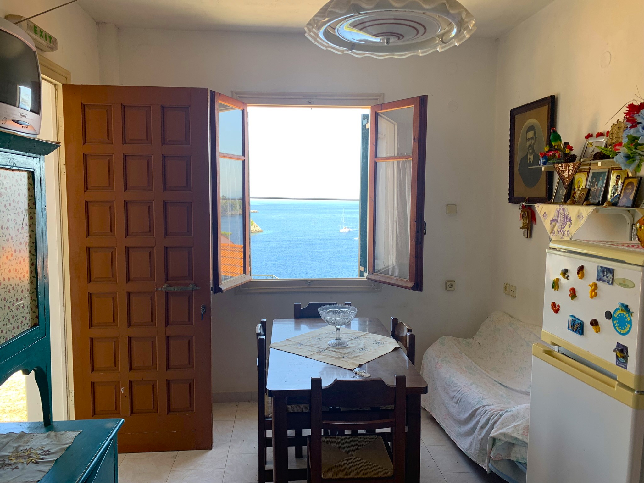 Bedroom of house for sale on Ithaca Greece, Kioni