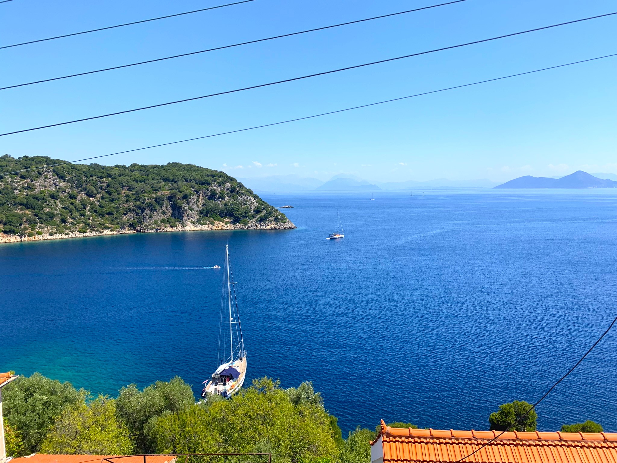 Views from house for sale on Ithaca Greece, Kioni