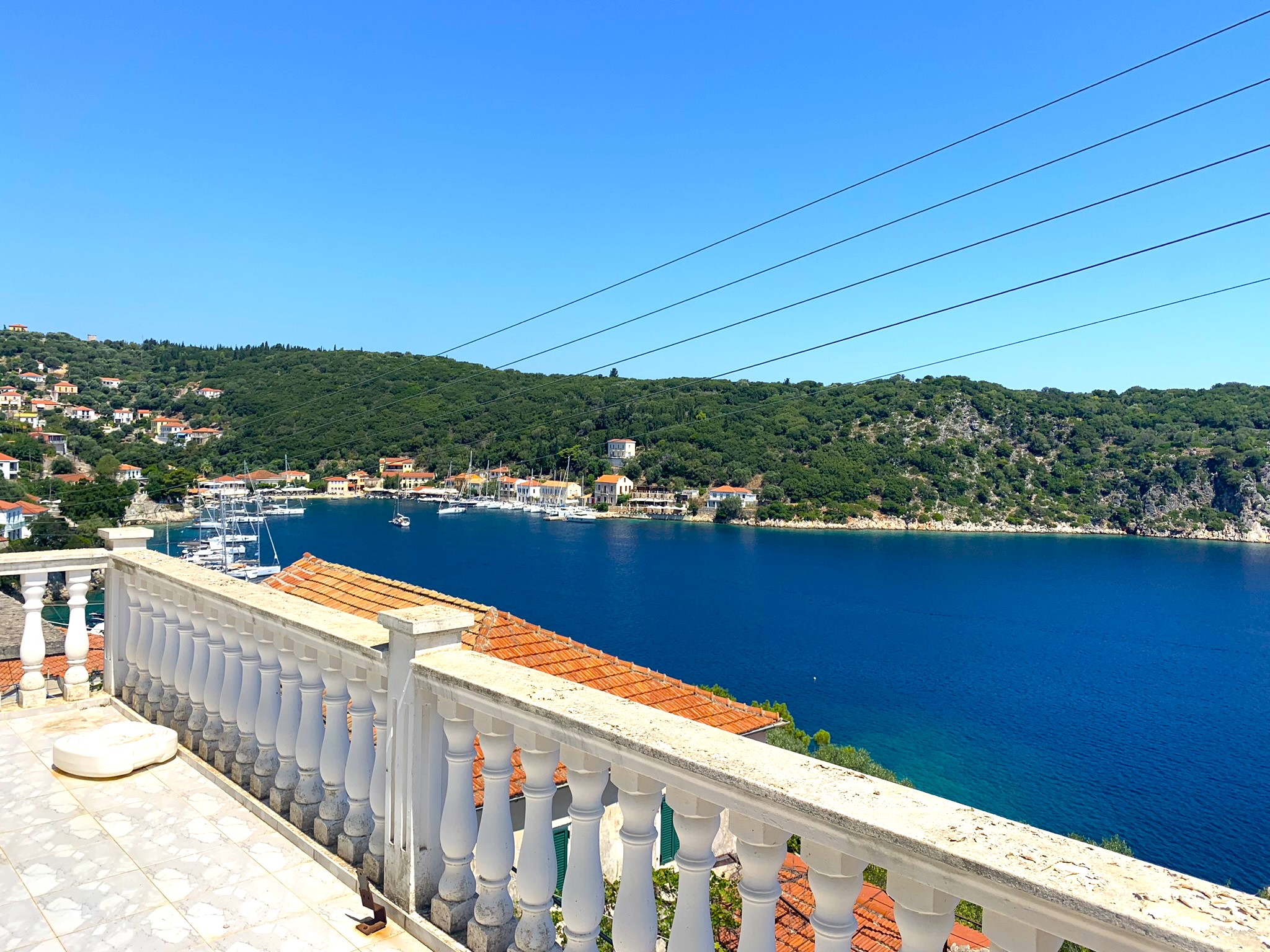 Views from house for sale on Ithaca Greece, Kioni