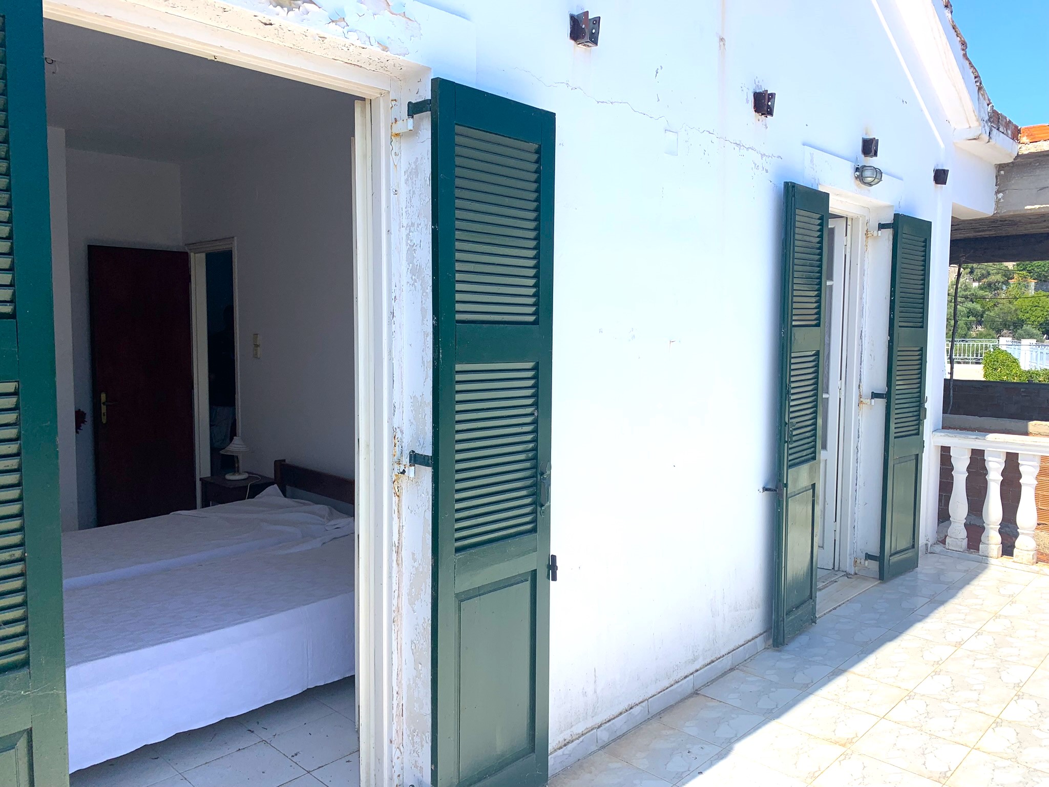 Bedroom of house for sale on Ithaca Greece, Kioni