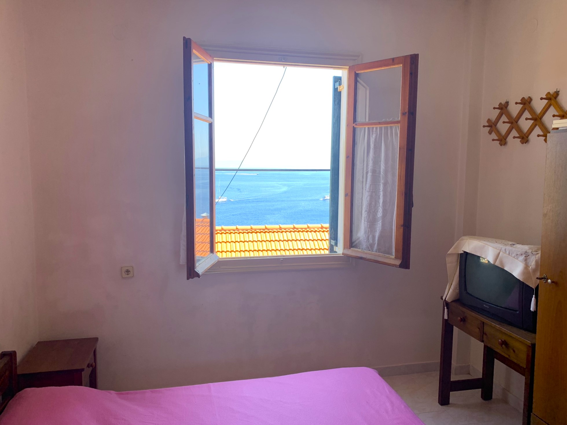 Bedroom of house for sale on Ithaca Greece, Kioni