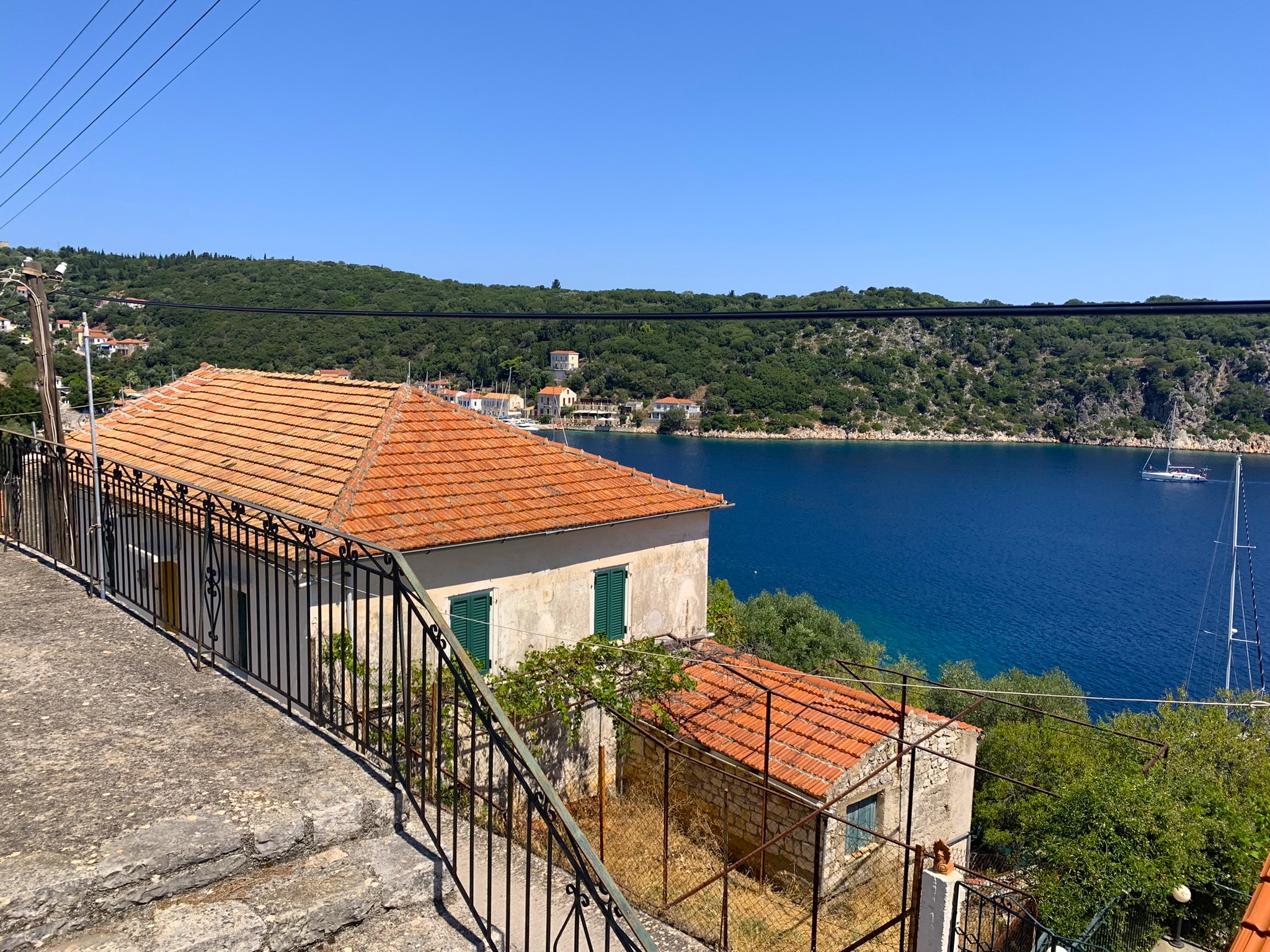 Views from house for sale on Ithaca Greece, Kioni