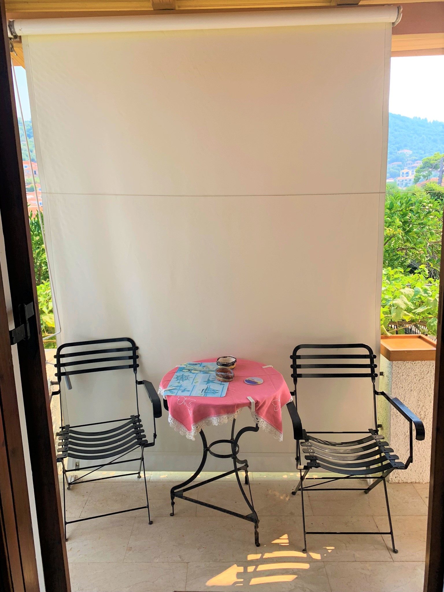 Balcony of house for sale on Ithaca Greece, Vathy