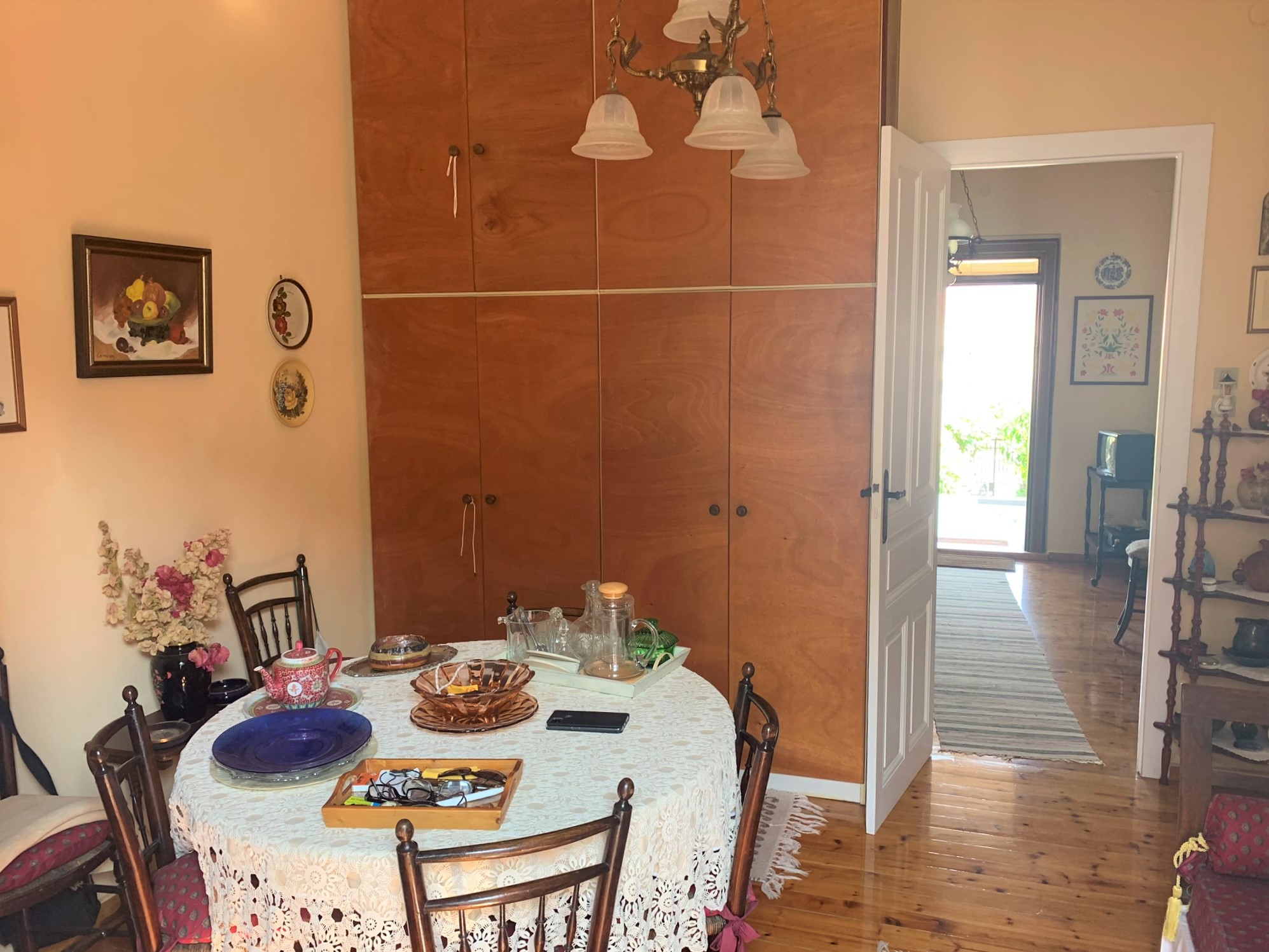 Living room of house for sale on Ithaca Greece, Vathi