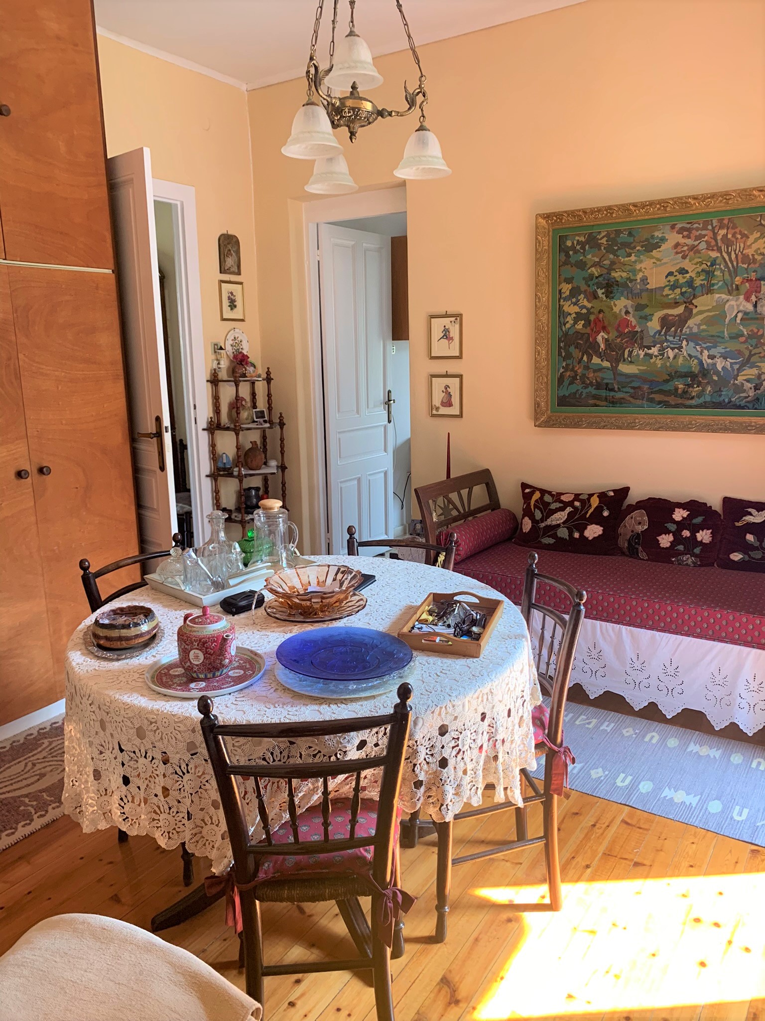 Living room of house for sale on Ithaca Greece, Vathi