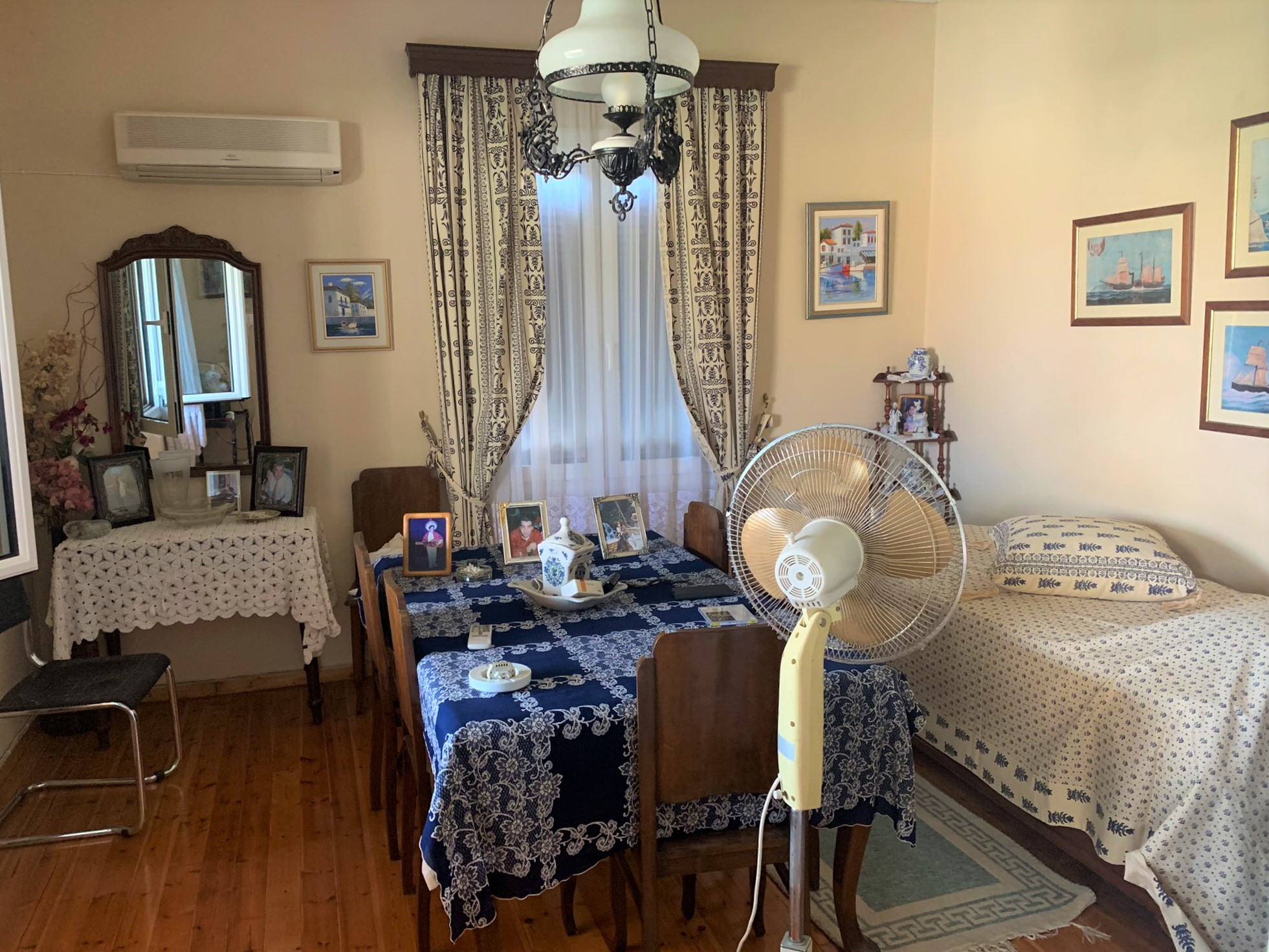 Living room of house for sale on Ithaca Greece, Vathi
