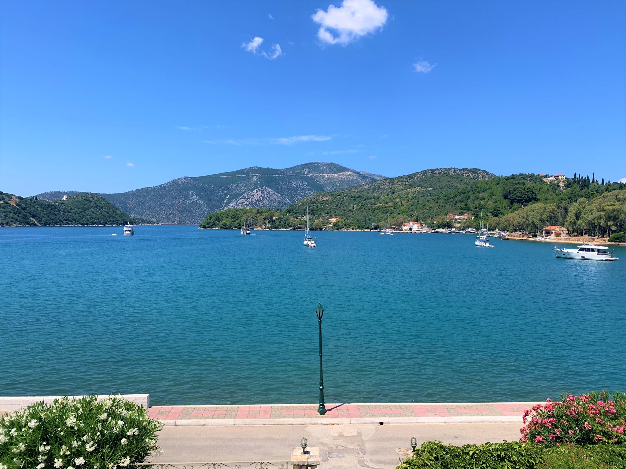 Views from hotel for sale on Ithaca Greece, Vathi