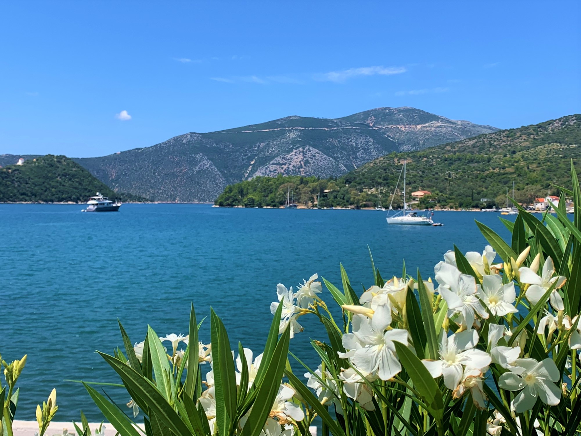 Views from hotel for sale on Ithaca Greece, Vathi