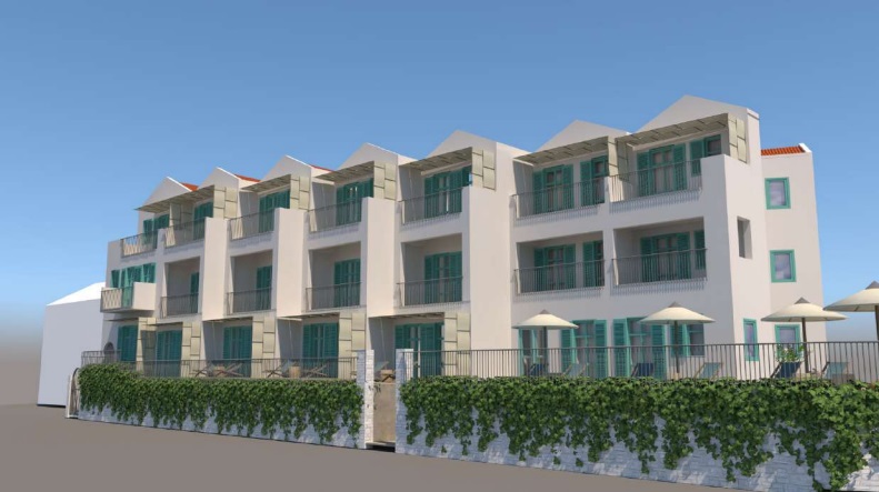 Potential look after further building of hotel for sale in Ithaca Greece, Vathi