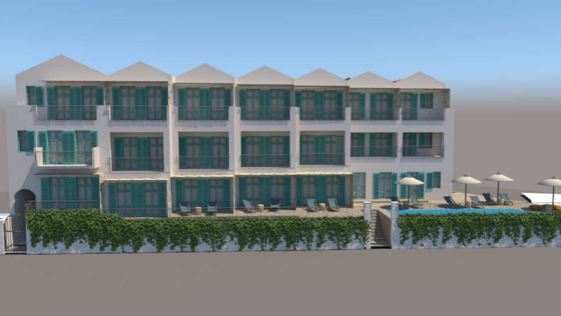 Potential look after further building of hotel for sale in Ithaca Greece, Vathi