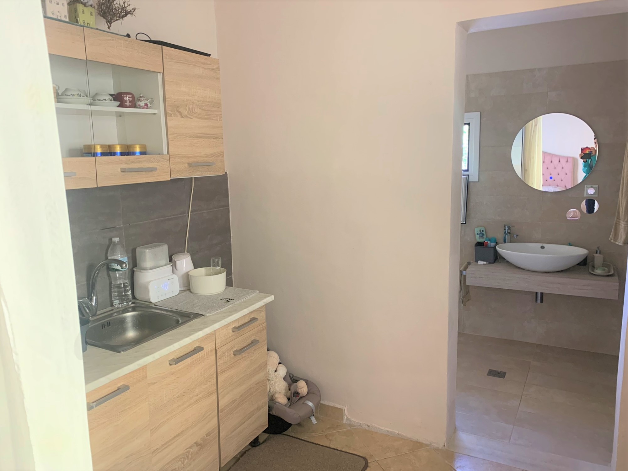 Kitchen area of house for sale on Ithaca Greece, Vathi