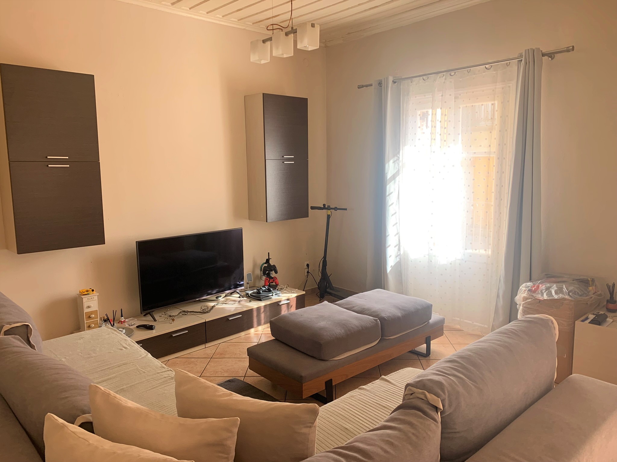 Living room of house for sale on Ithaca Greece, Vathi