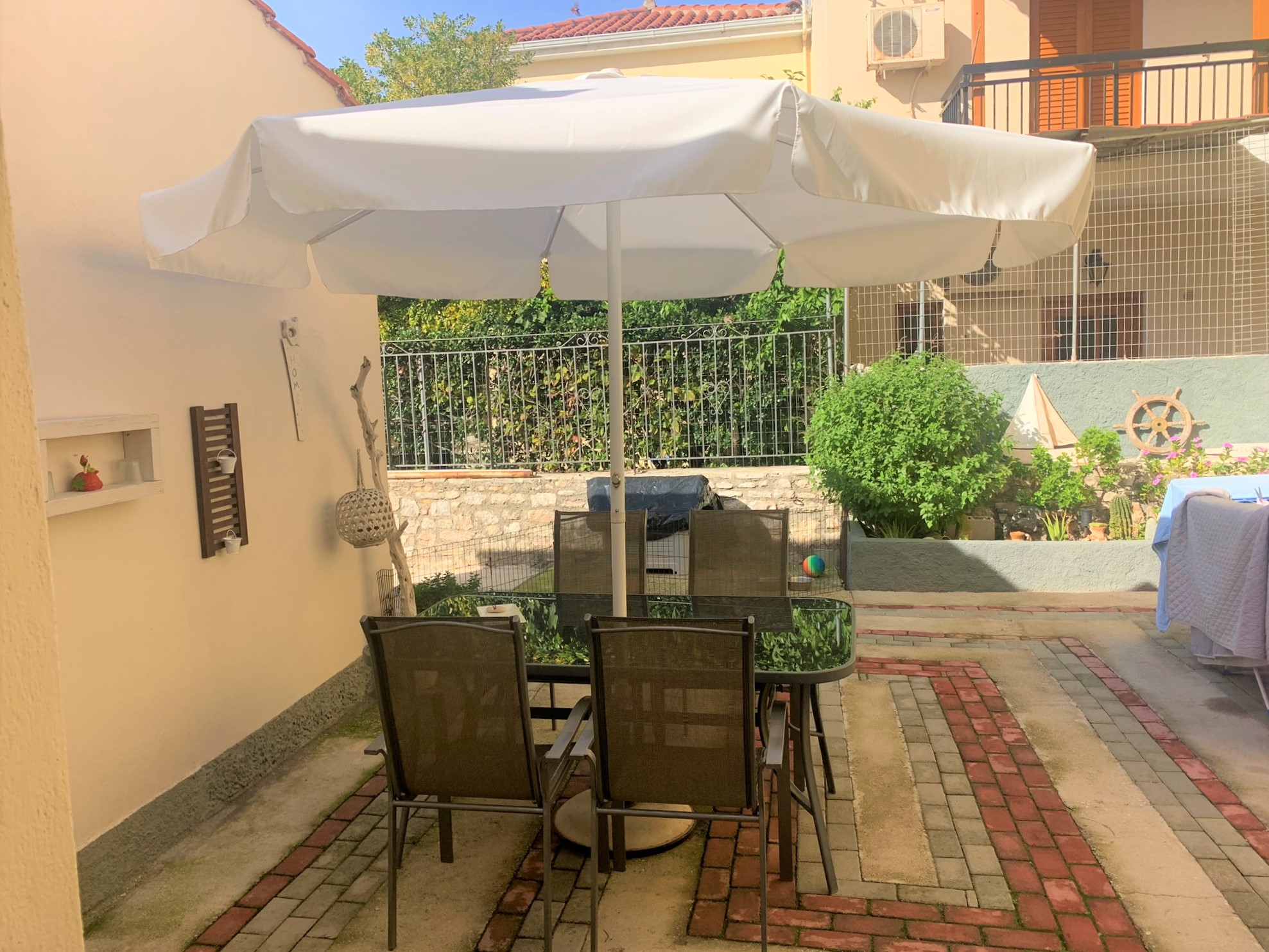 Back outdoor space of house for sale on Ithaca Greece, Vathi
