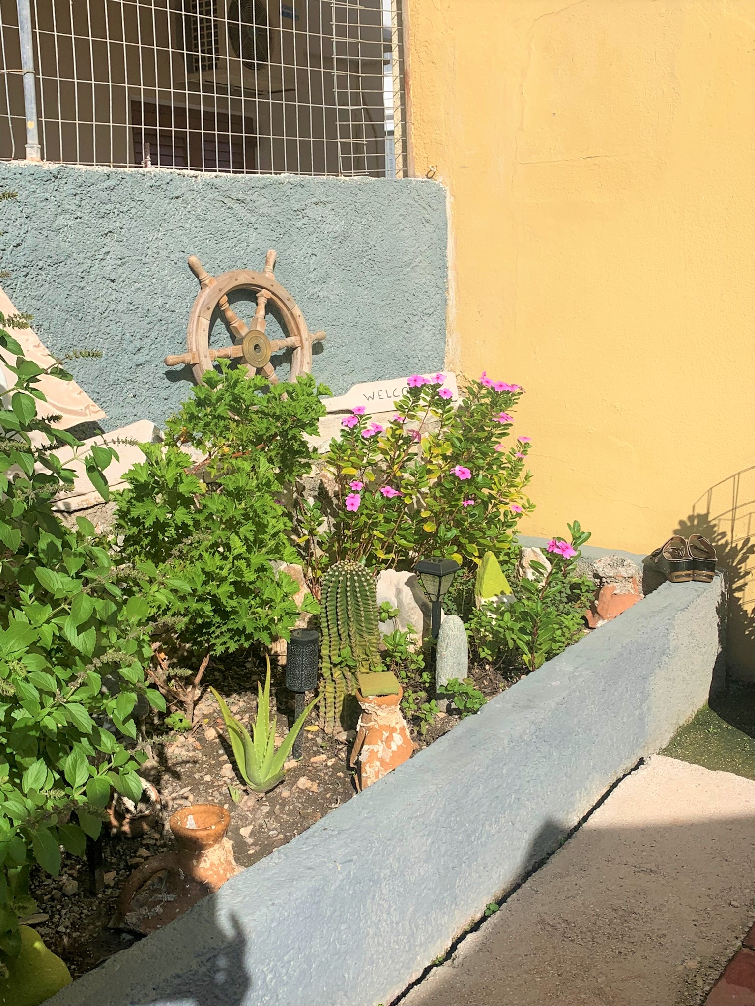 Back outdoor space of house for sale on Ithaca Greece, Vathi