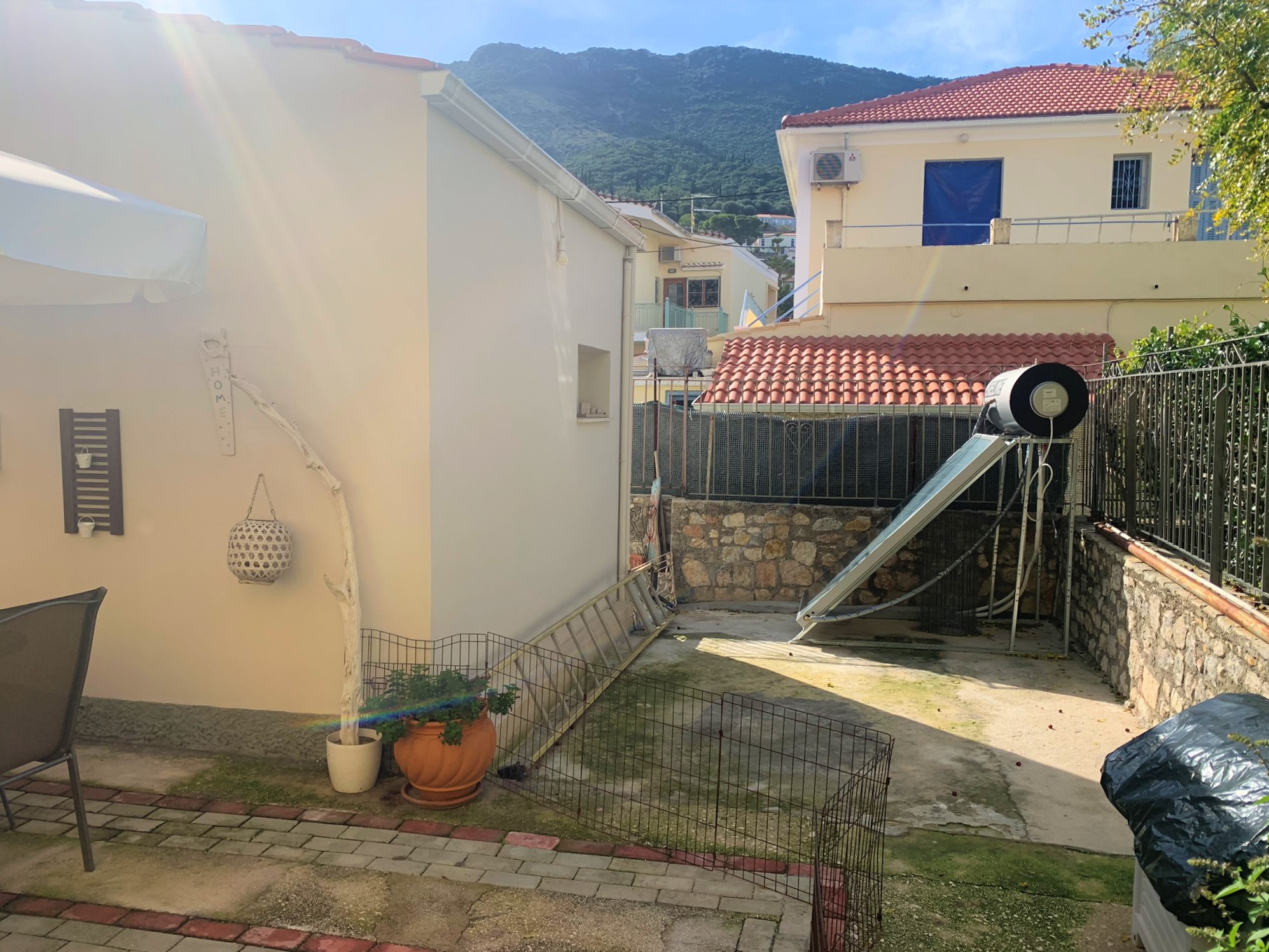 exterior of house for sale on Ithaca Greece, Vathi