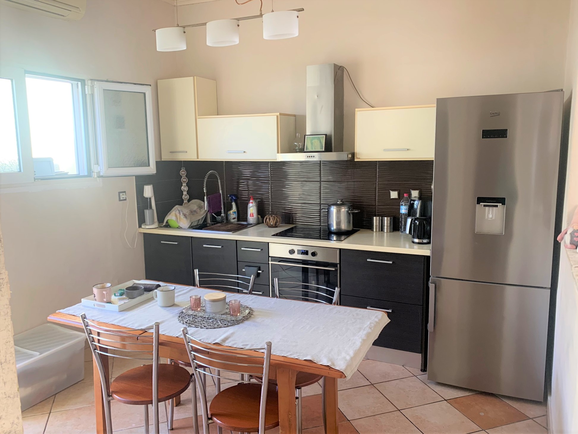 Kitchen area of house for sale on Ithaca Greece, Vathi