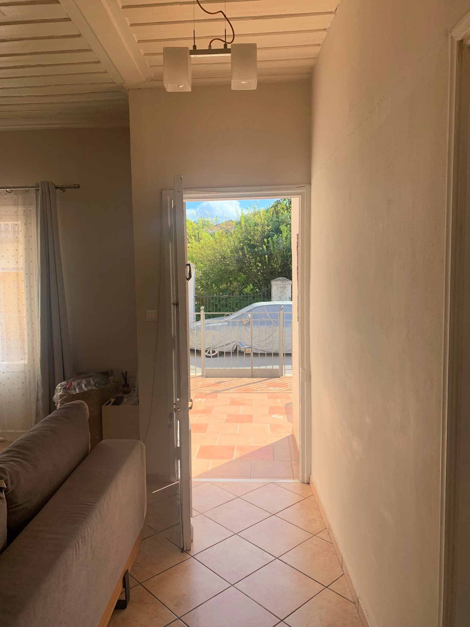 Living room of house for sale on Ithaca Greece, Vathi