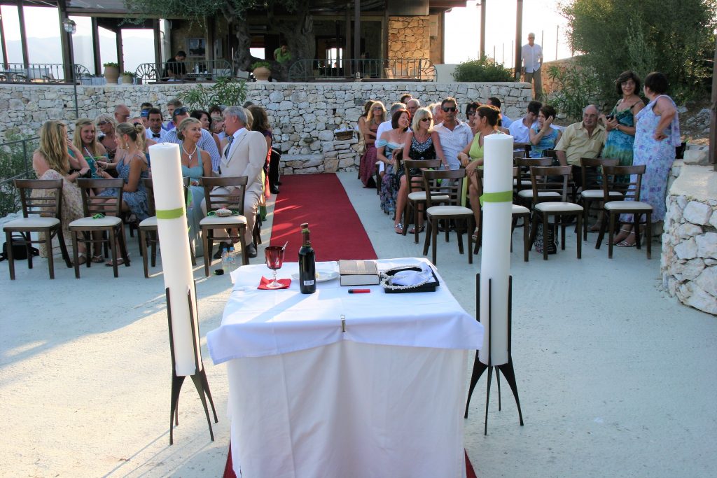 Wedding ceremony on Ithaca Greece
