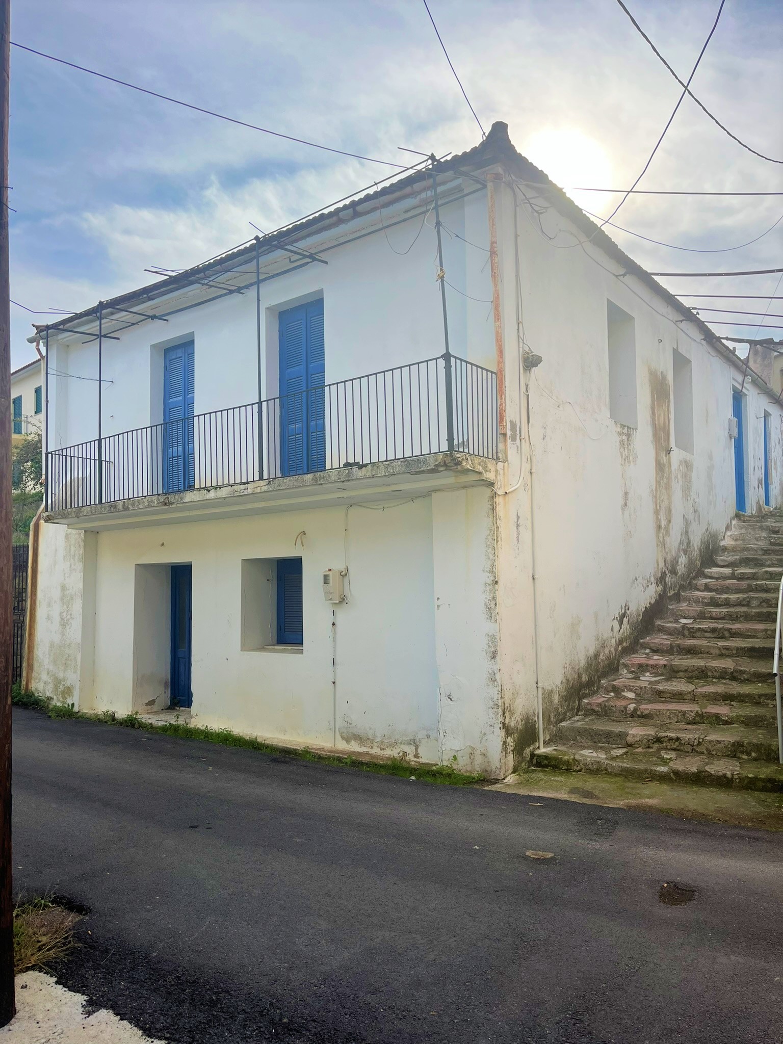 Exterior of house for sale in Ithaca Greece, Vathi
