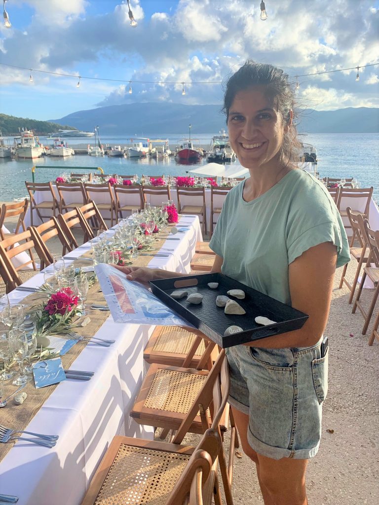 Organising beach wedding reception on Ithaca Greece