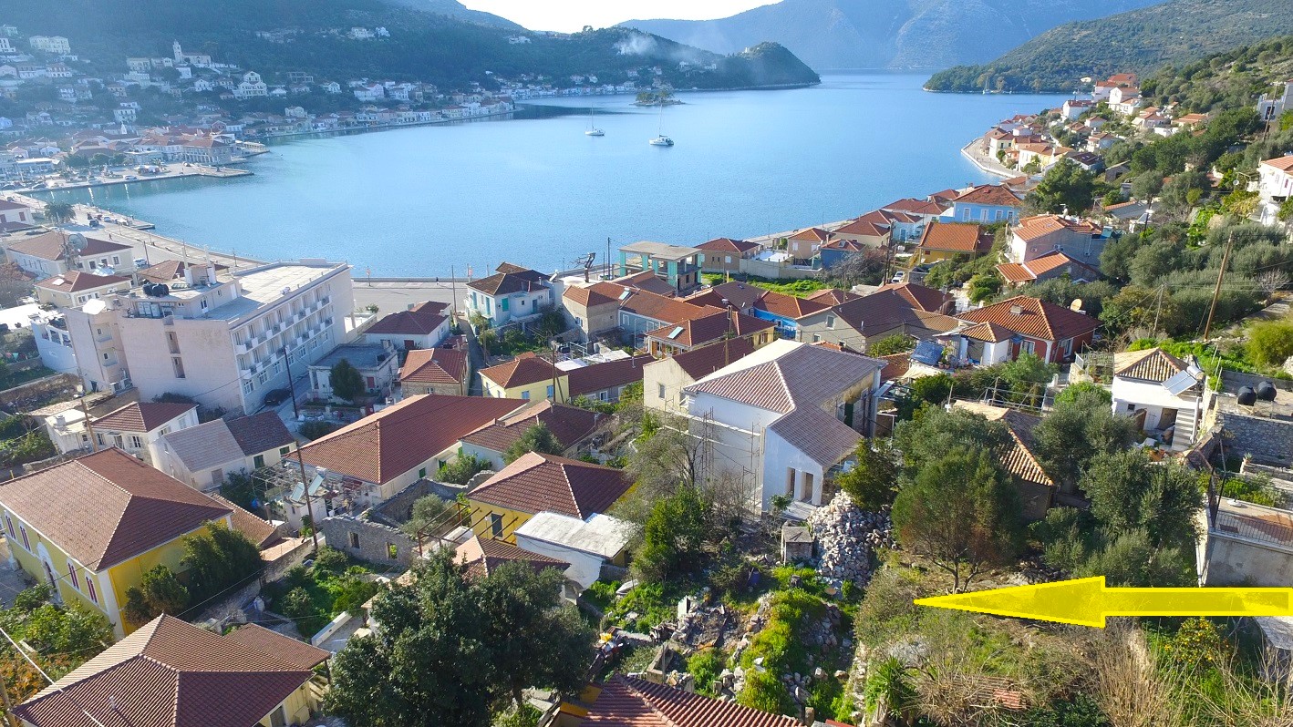 Location of land with building license for sale in Ithaca Greece, Vathi