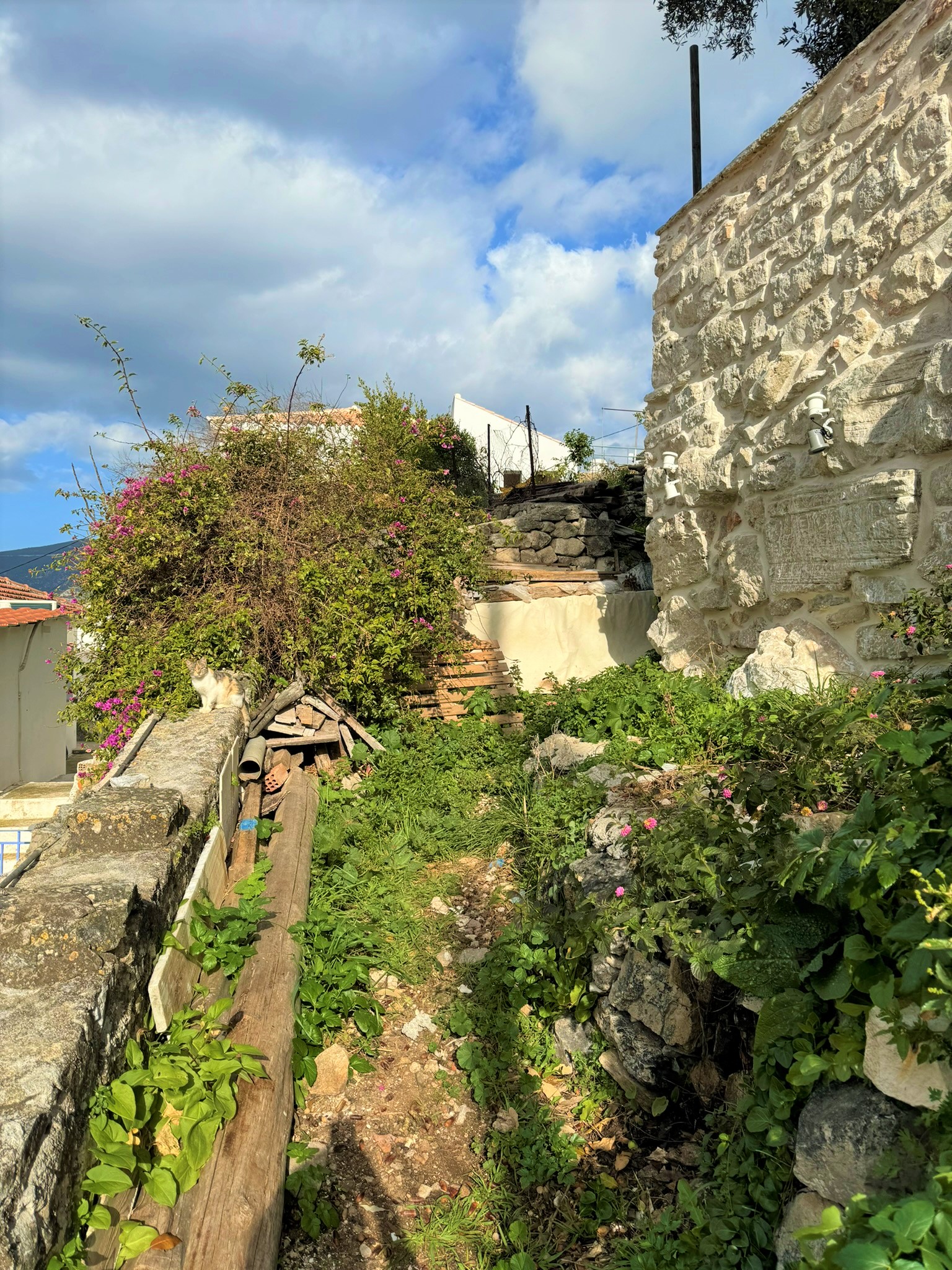Views of land with building license for sale in Ithaca Greece, Vathi