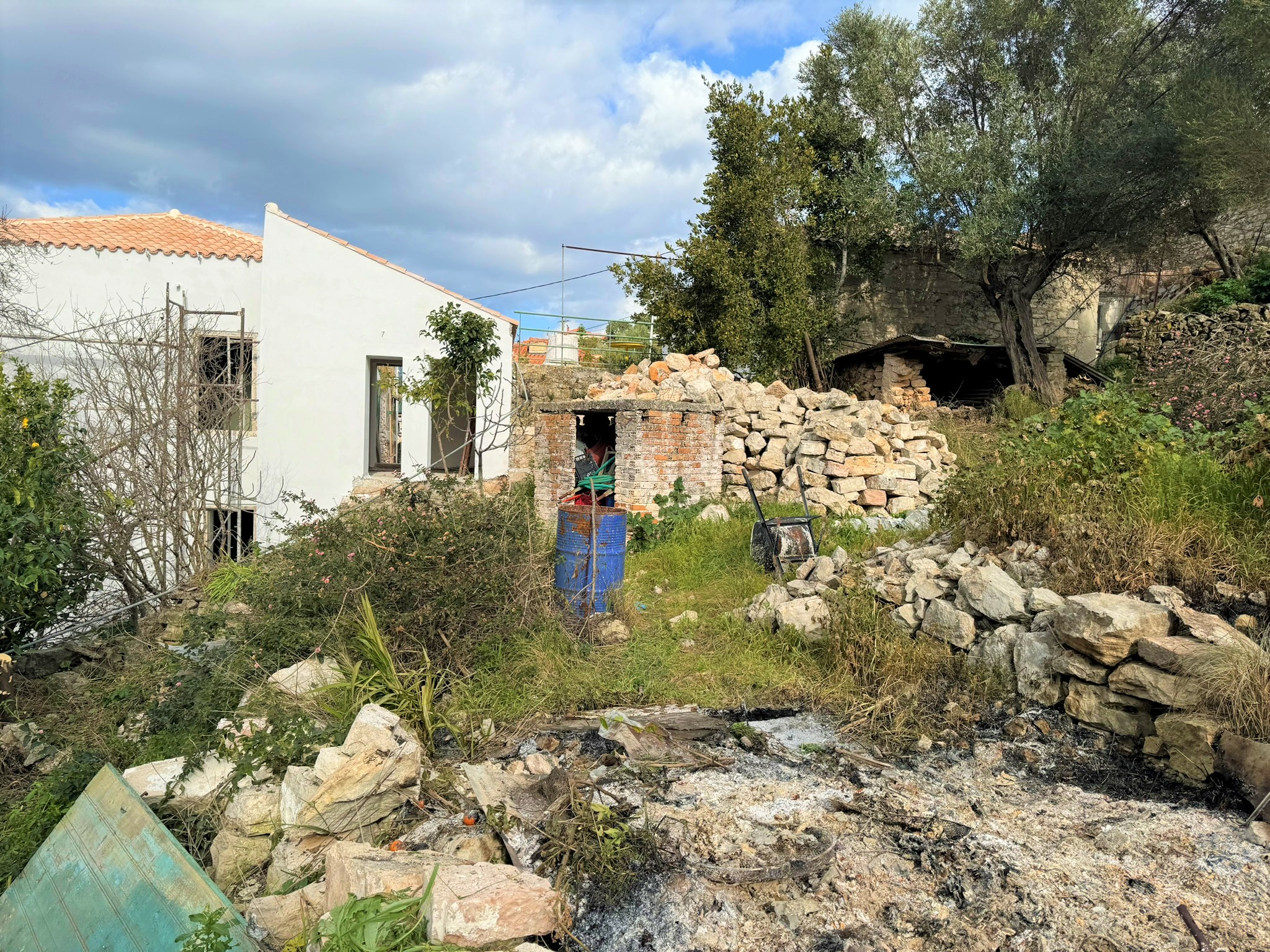 Views of land with building license for sale in Ithaca Greece, Vathi