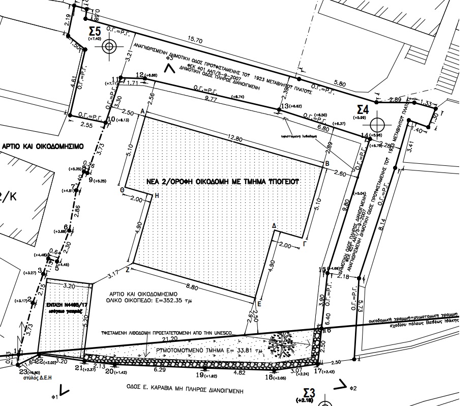 Views from land with building permit for sale in Ithaca Greece, Vathi