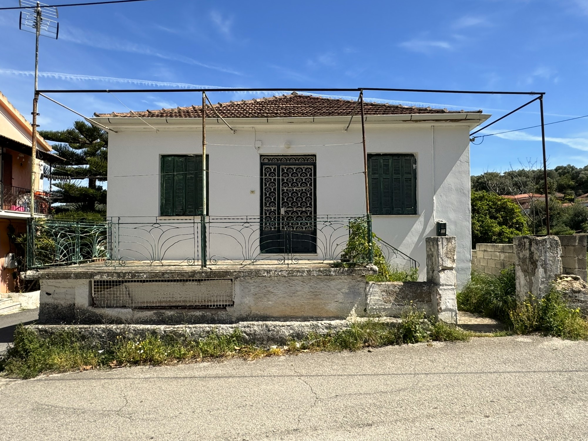 Exterior of house for sale in Ithaca Greece, Vathi