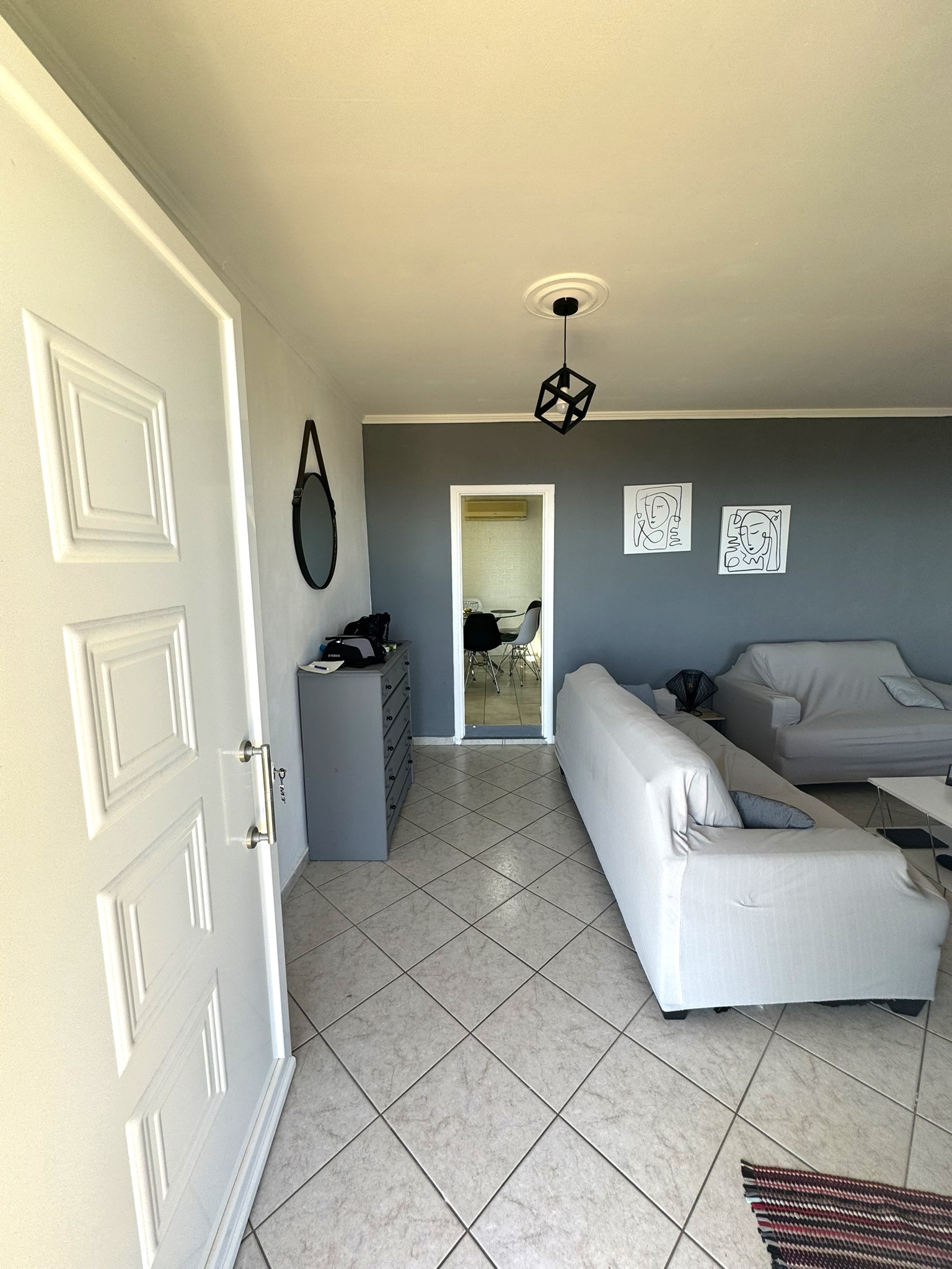 Living room of house for sale in Ithaca Greece Perachori