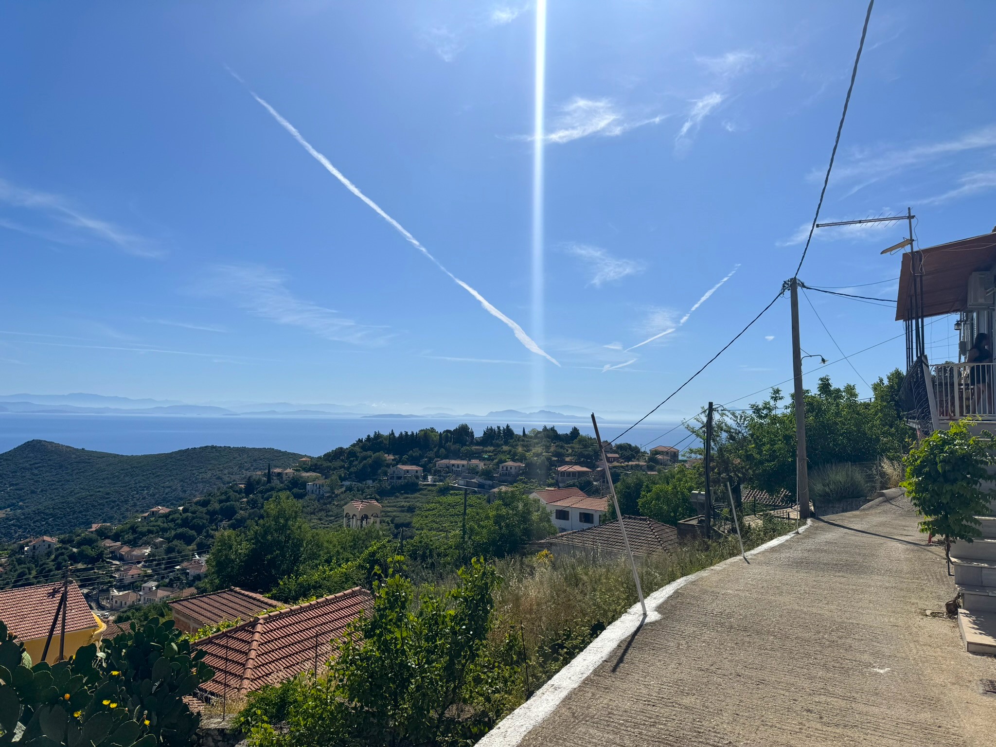 Views from house for sale in Ithaca Greece Perachori