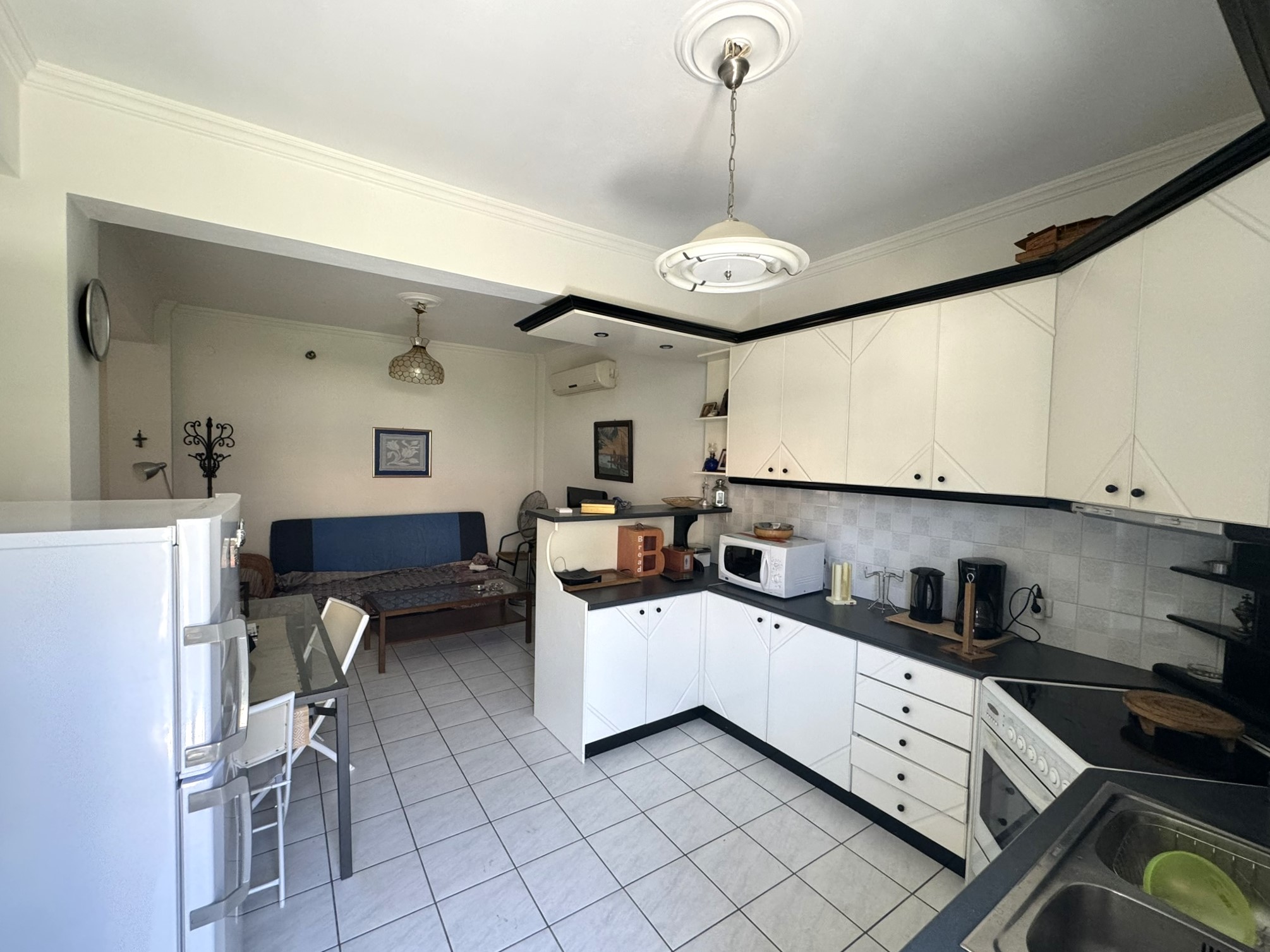 Open plan kitchen of house for sale in Ithaca Greece Vathi