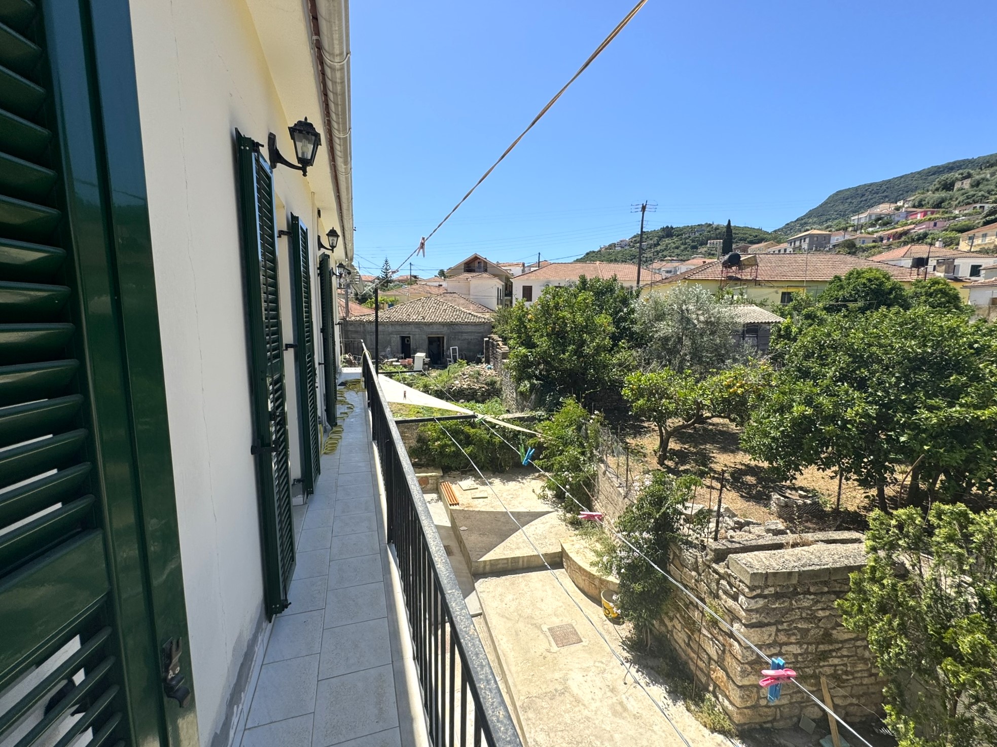 Views from balcony of house for sale in Ithaca Greece Vathi