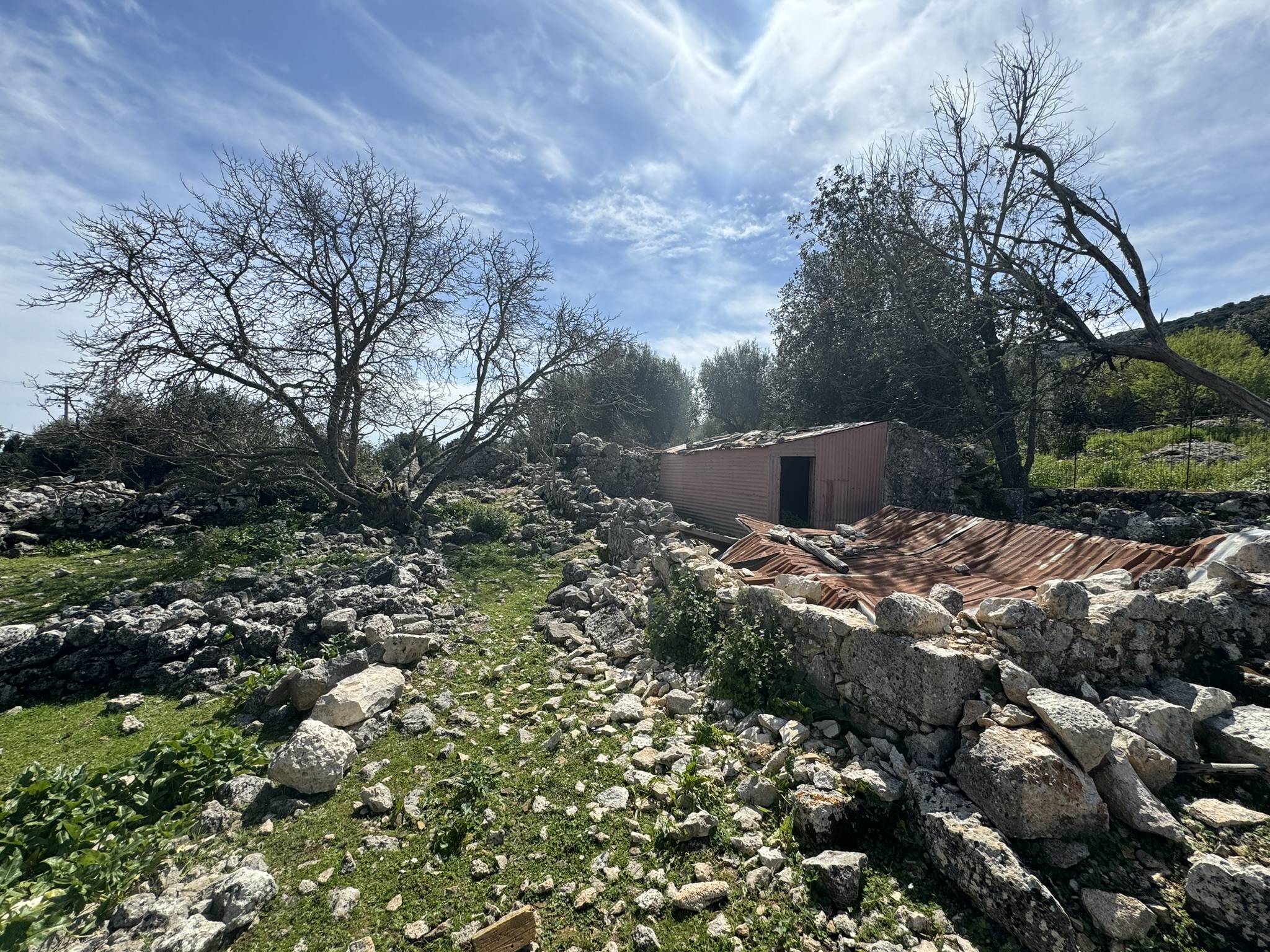 Terrain and landscape of land for sale in Ithaca Greece Anoghi