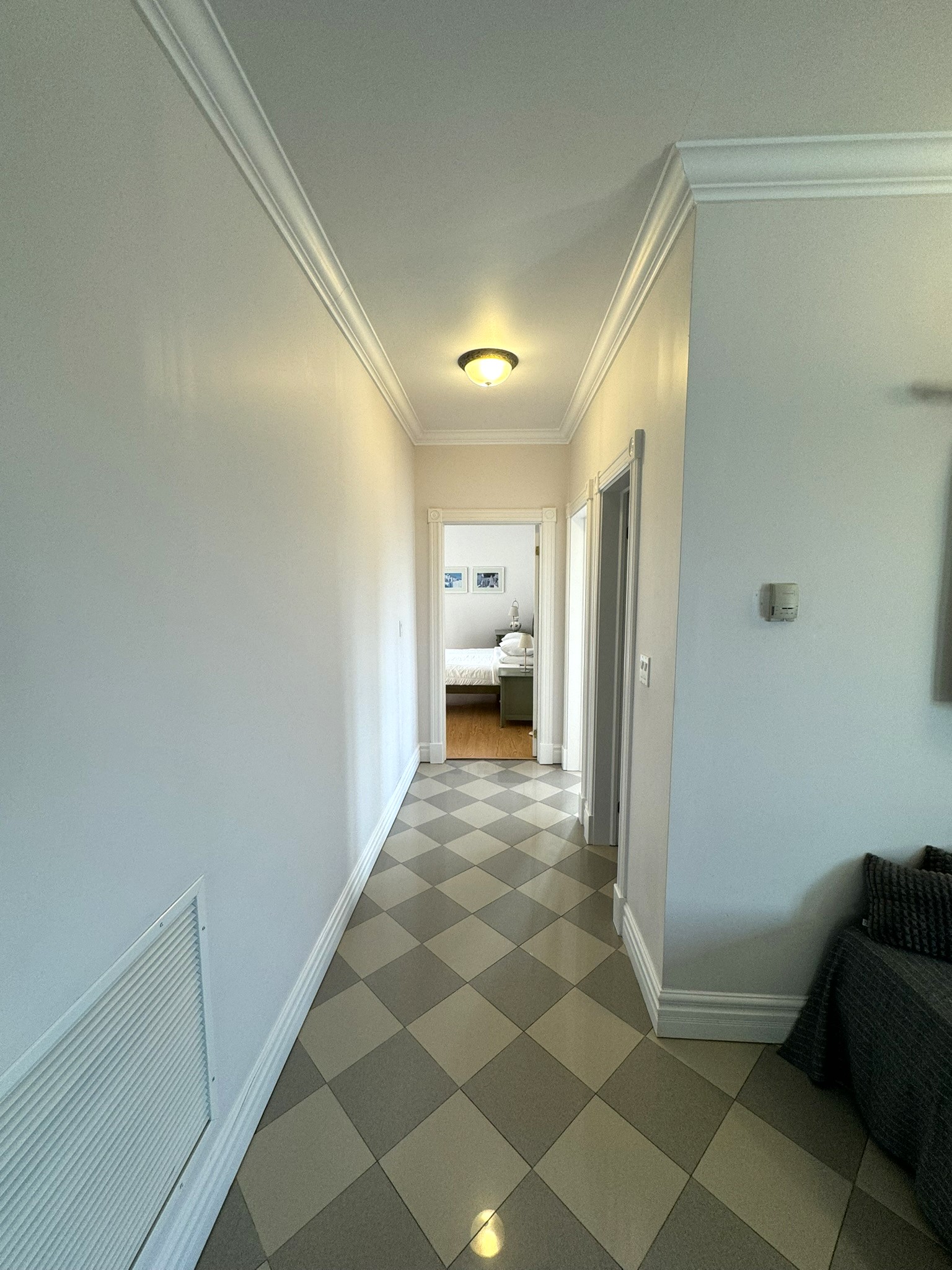Hallway of villa with pool for rent in Ithaca Greece Perachori