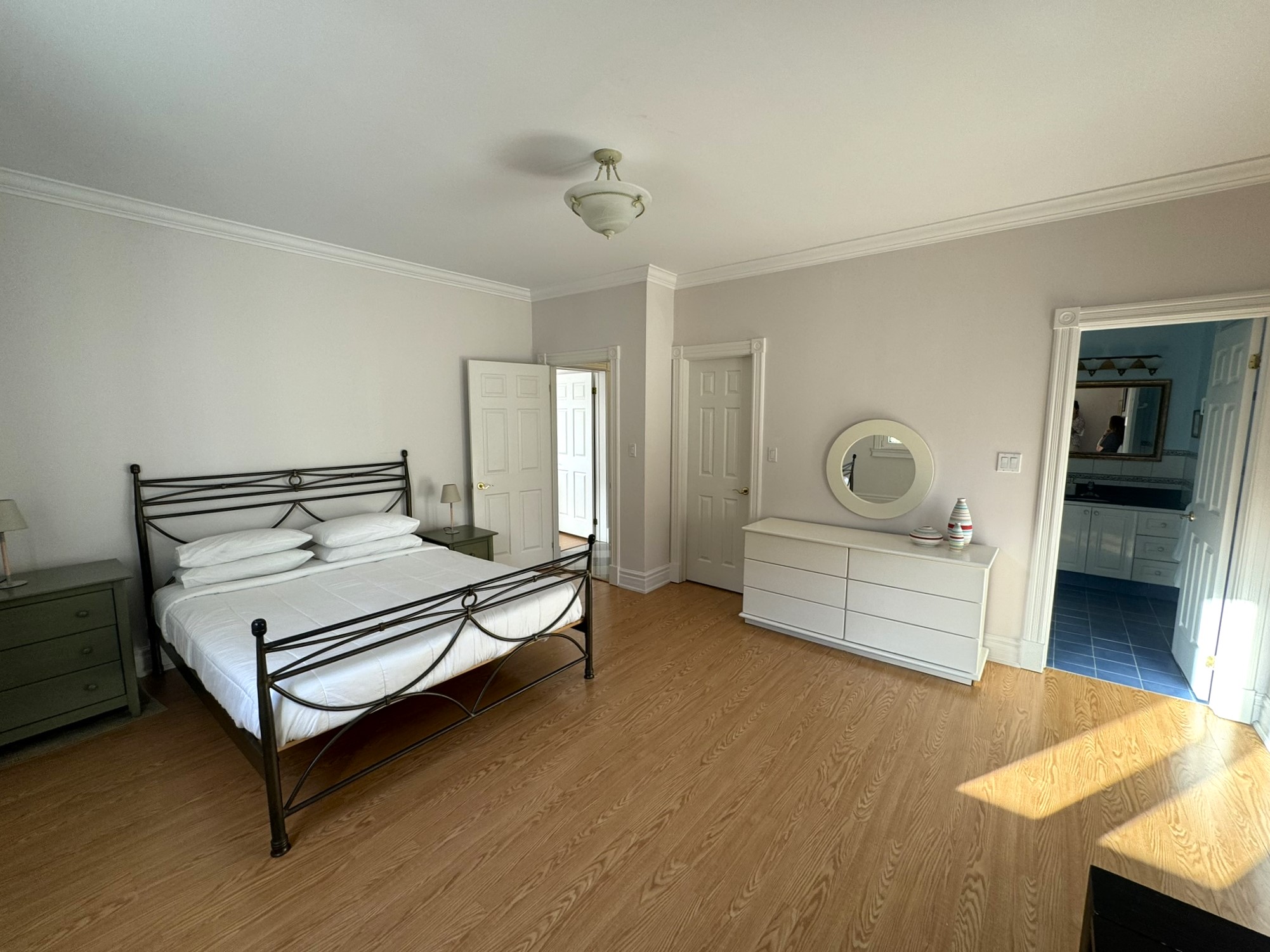 Bedroom of villa with pool for rent in Ithaca Greece Perachori