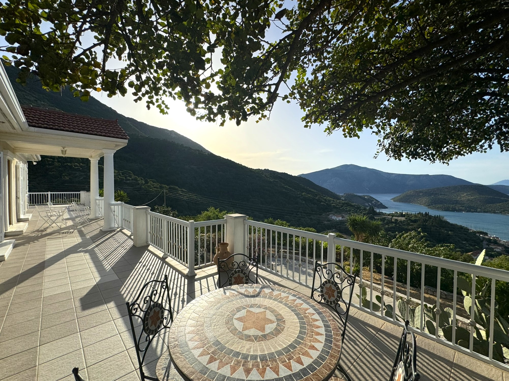 Views from balcony of villa for rent in Ithaca Greece Perachori