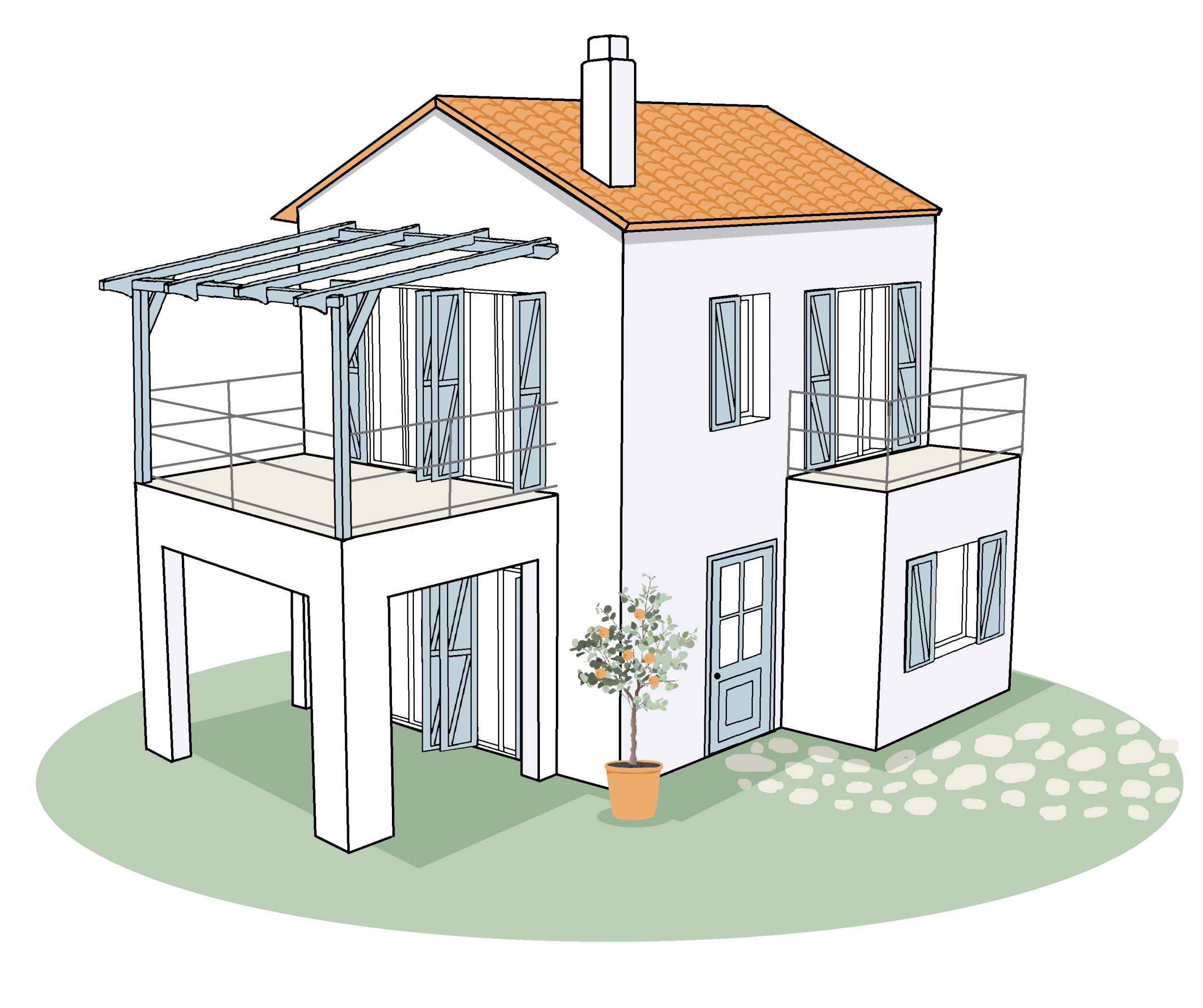 Land with building license for sale in Ithaca Greece, Kioni