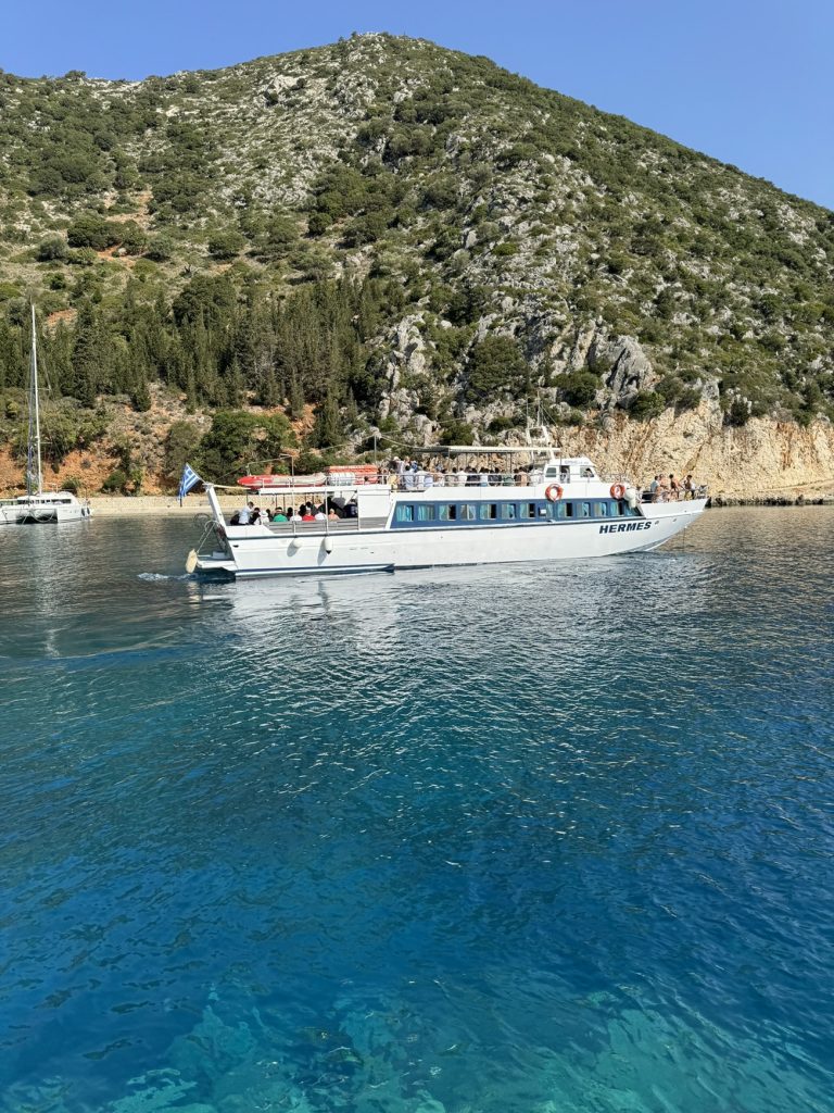 One day cruise around the island of Ithaca Greece, Frikes