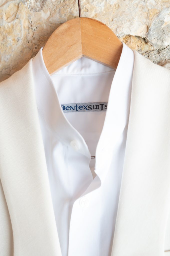 Groom's outfit for wedding in Ithaca Greece, Stavros