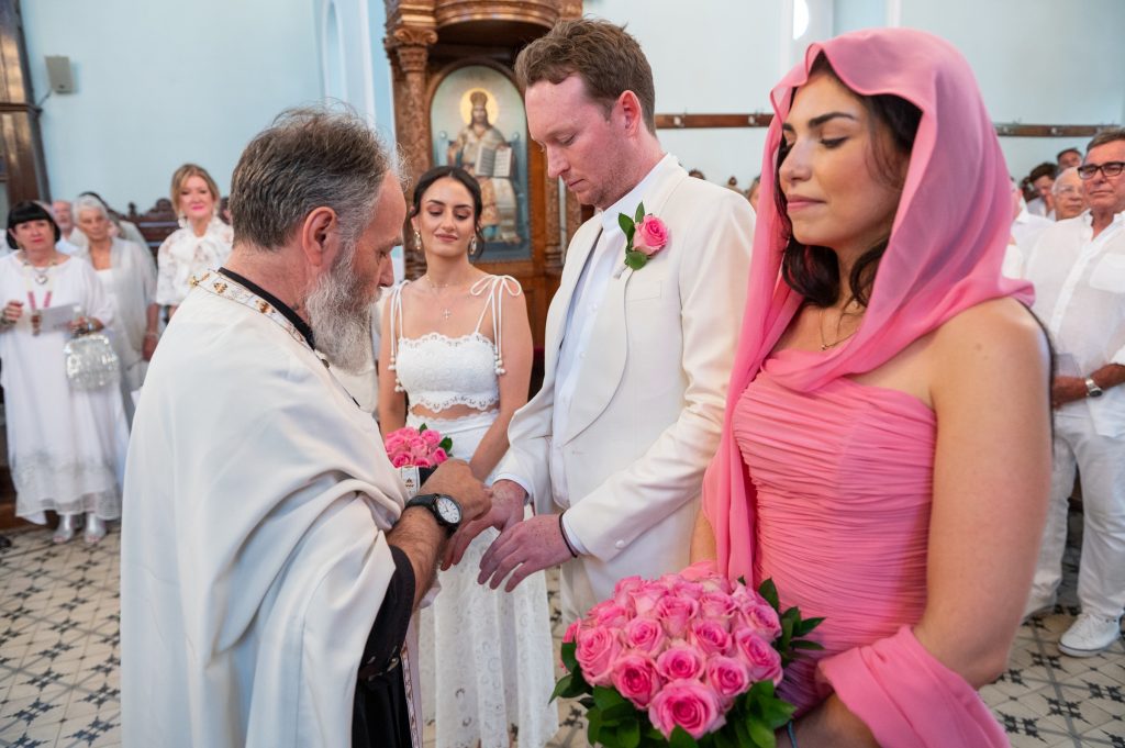 Church wedding ceremony in Ithaca Greece, Stravros
